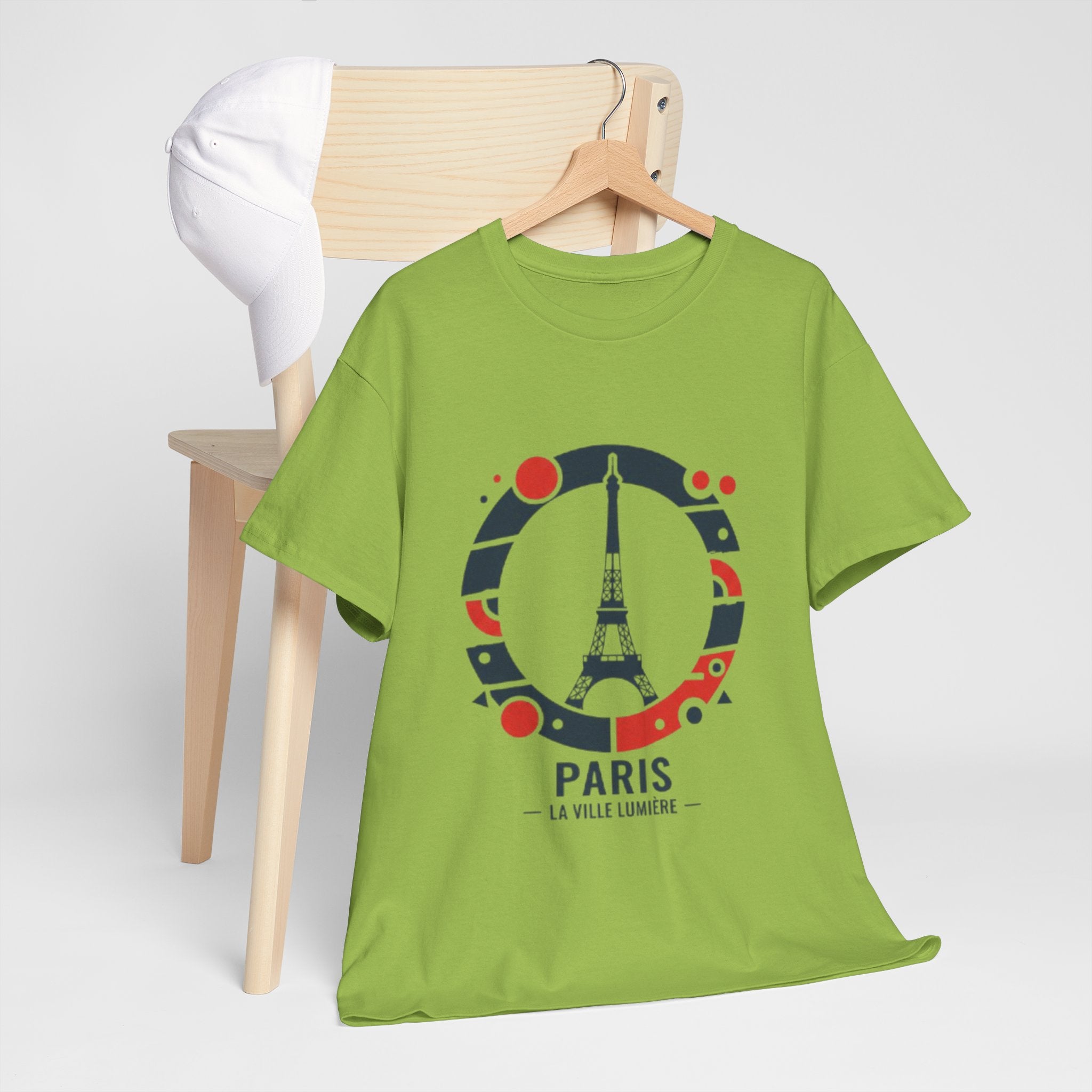 Paris Eiffel Tower Graphic Tee — 'Paris La Ville Lumière' Travel T‑Shirt