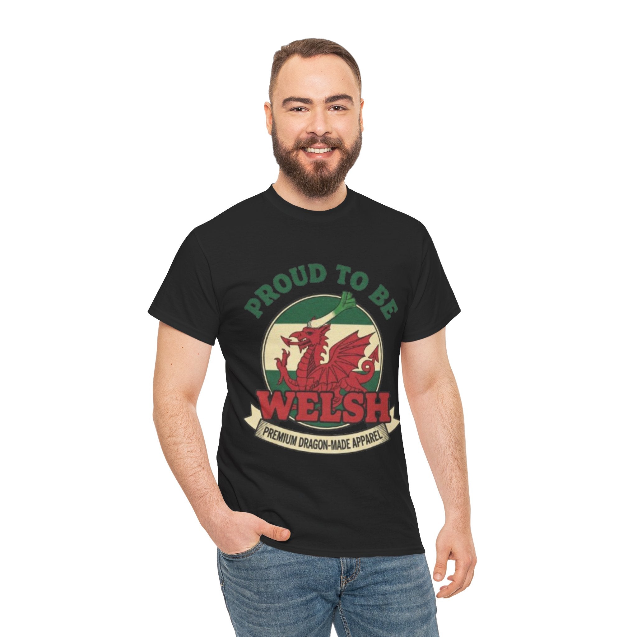 Proud to Be Welsh T-Shirt — Welsh Dragon Pride Tee