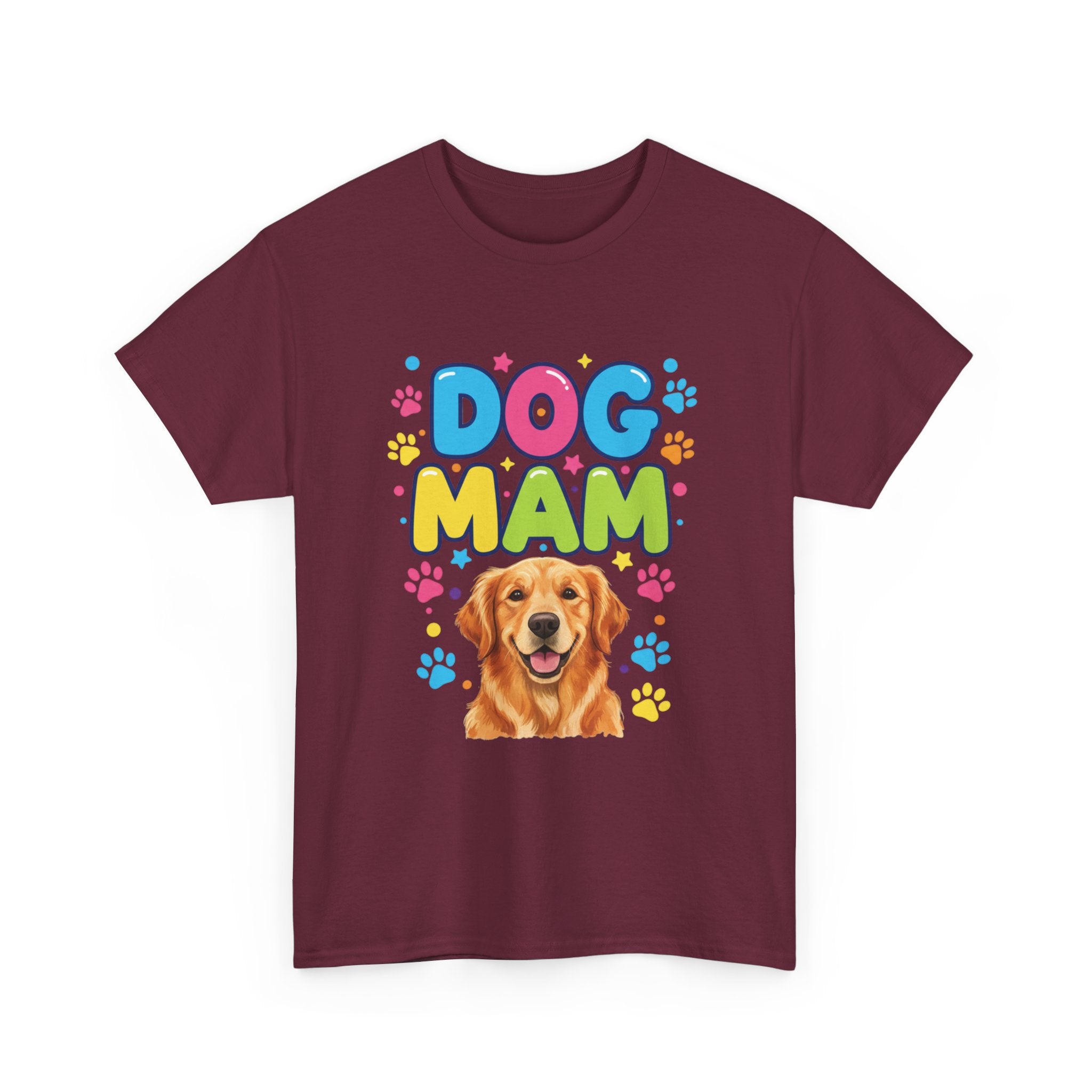 Dog Mam T-Shirt — Cute Colorful "Dog Mam" Graphic Tee for Dog Lovers