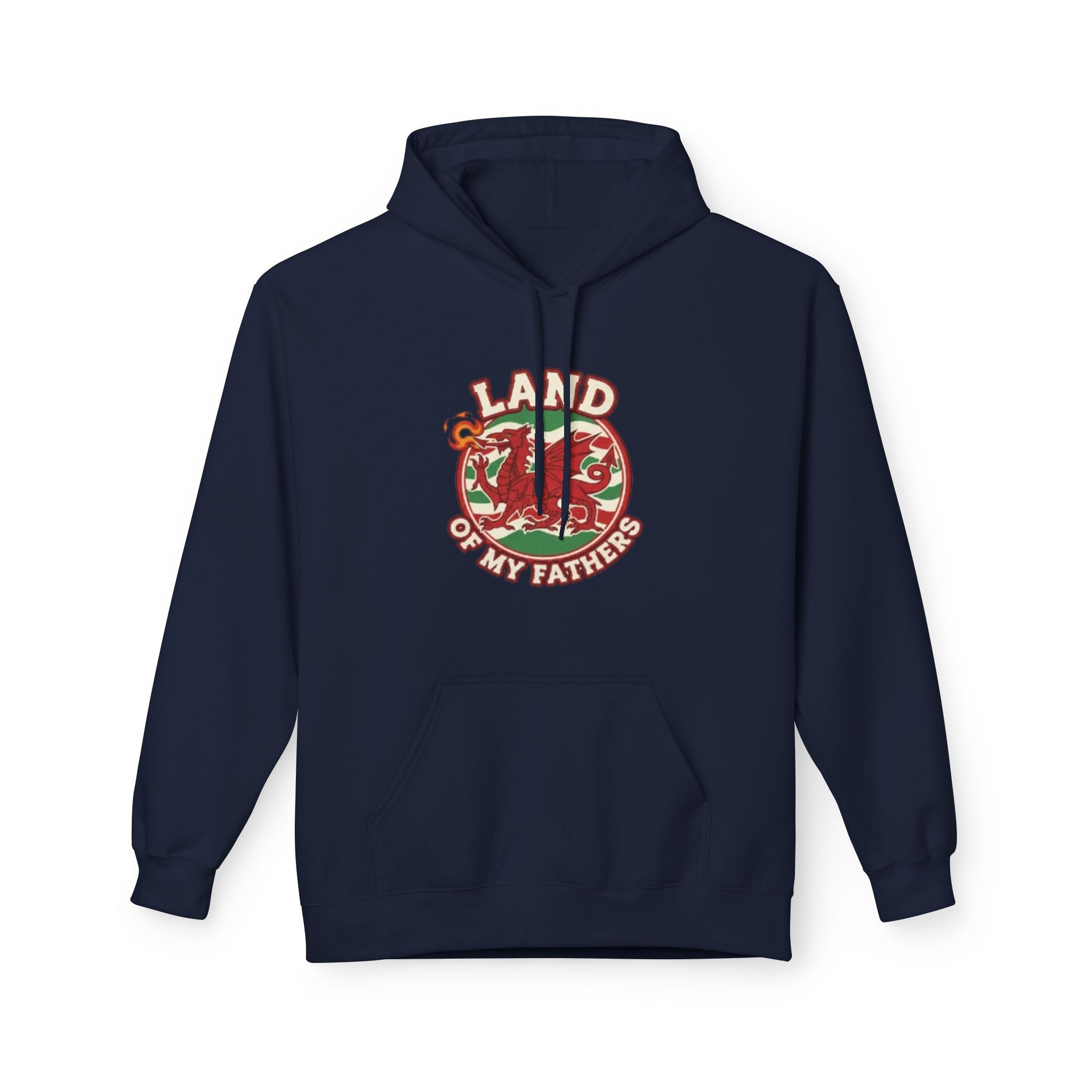 Hoodie — "Land of My Fathers" Vintage Welsh Pride Graphic Hoodie