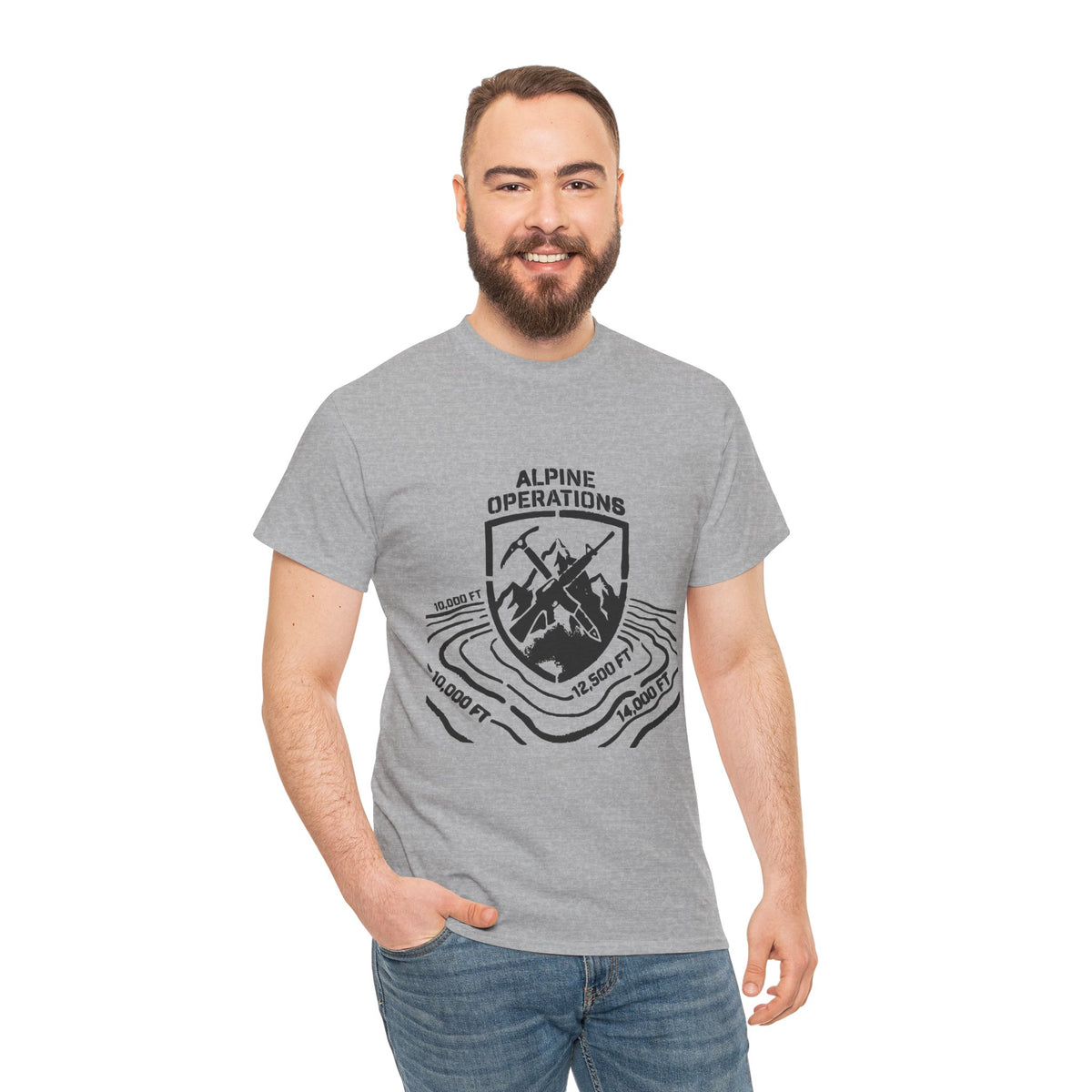 Alpine Operations T-Shirt — Mountain Badge Hiking Tee — product image 5