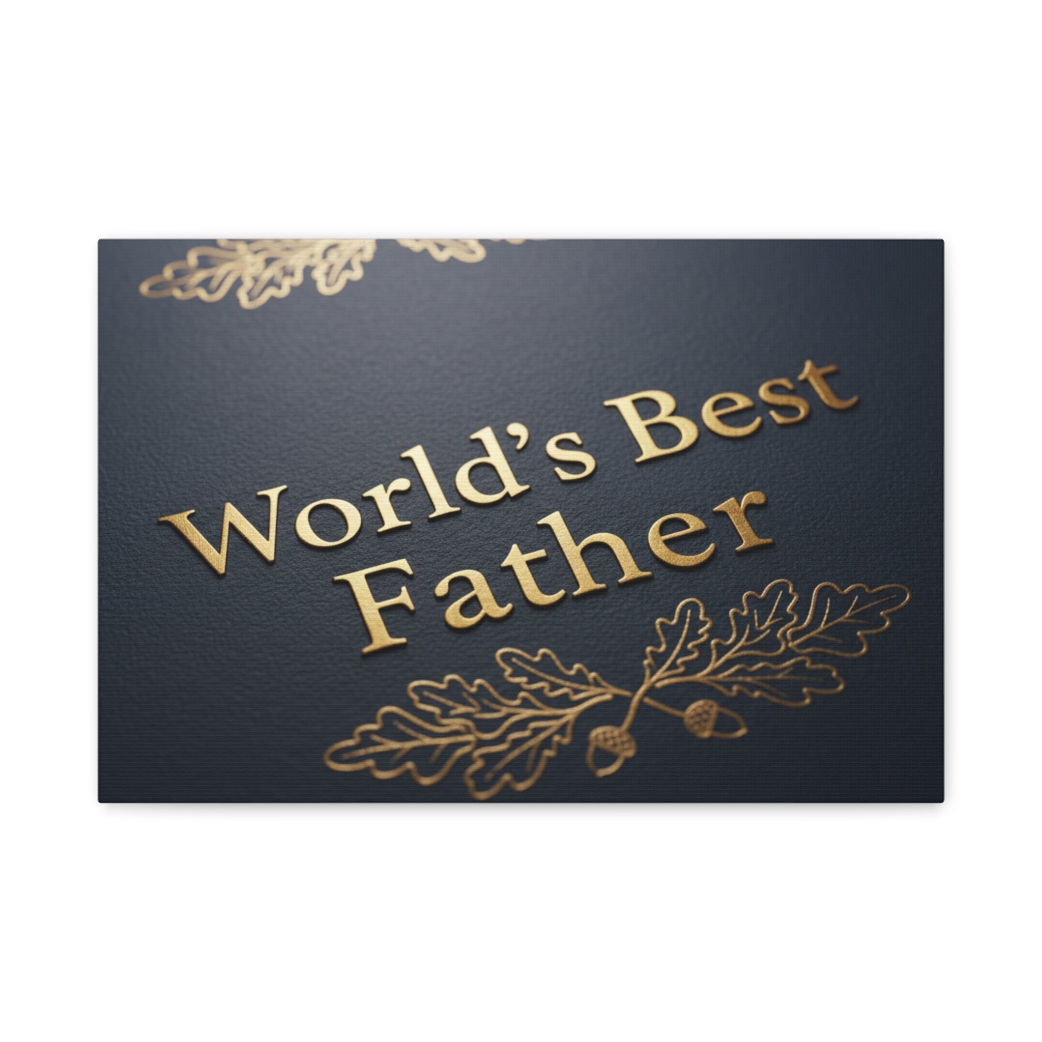 World's Best Father Matte Canvas Wall Art — Stretched 1.25"