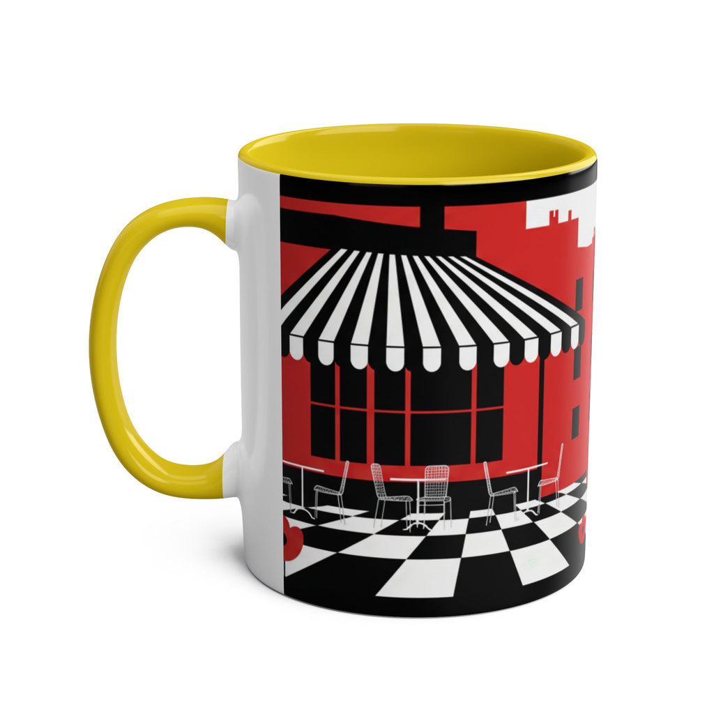 Two-Tone Coffee Mugs, 11oz