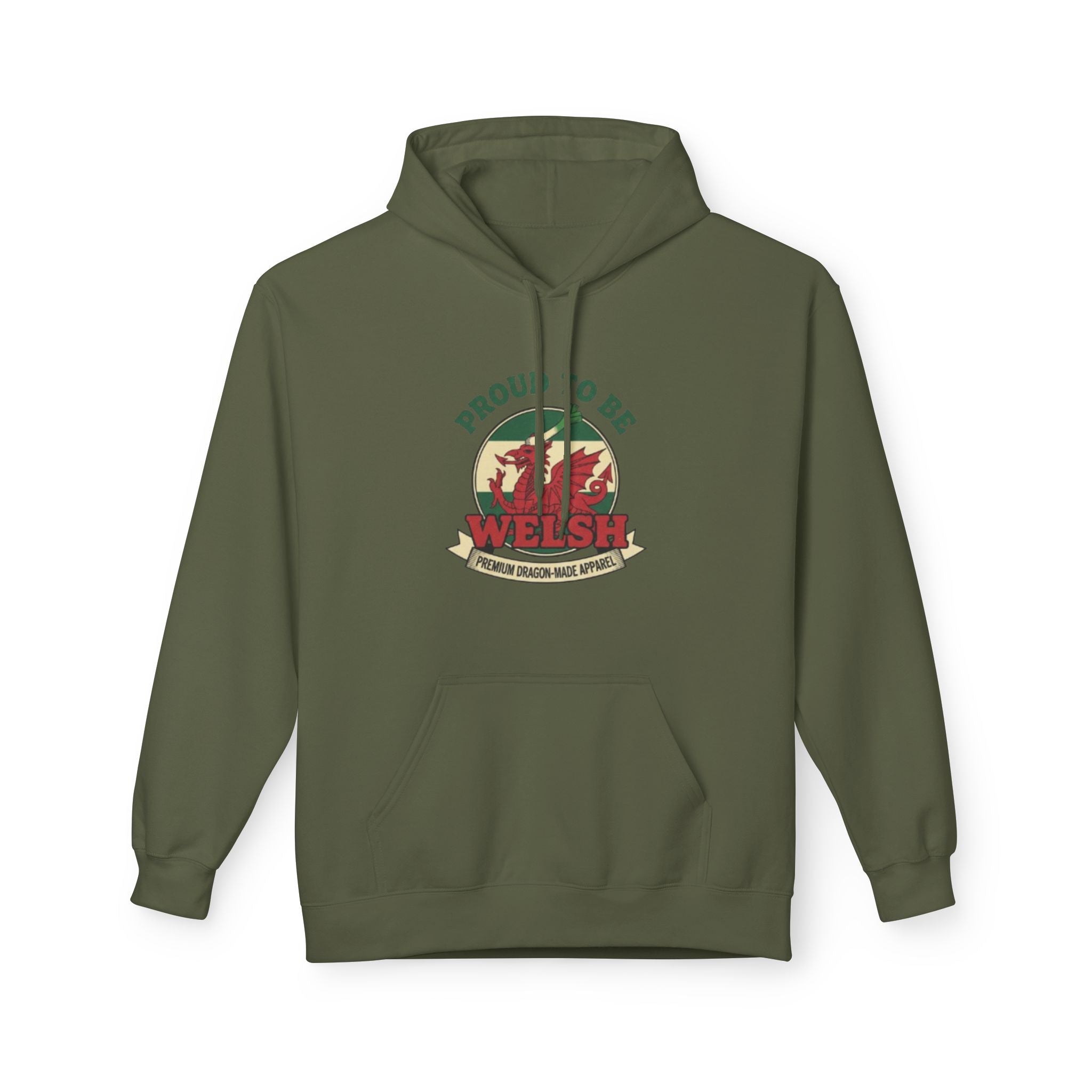 Proud to Be Welsh Hoodie — Vintage Wales Emblem Pullover