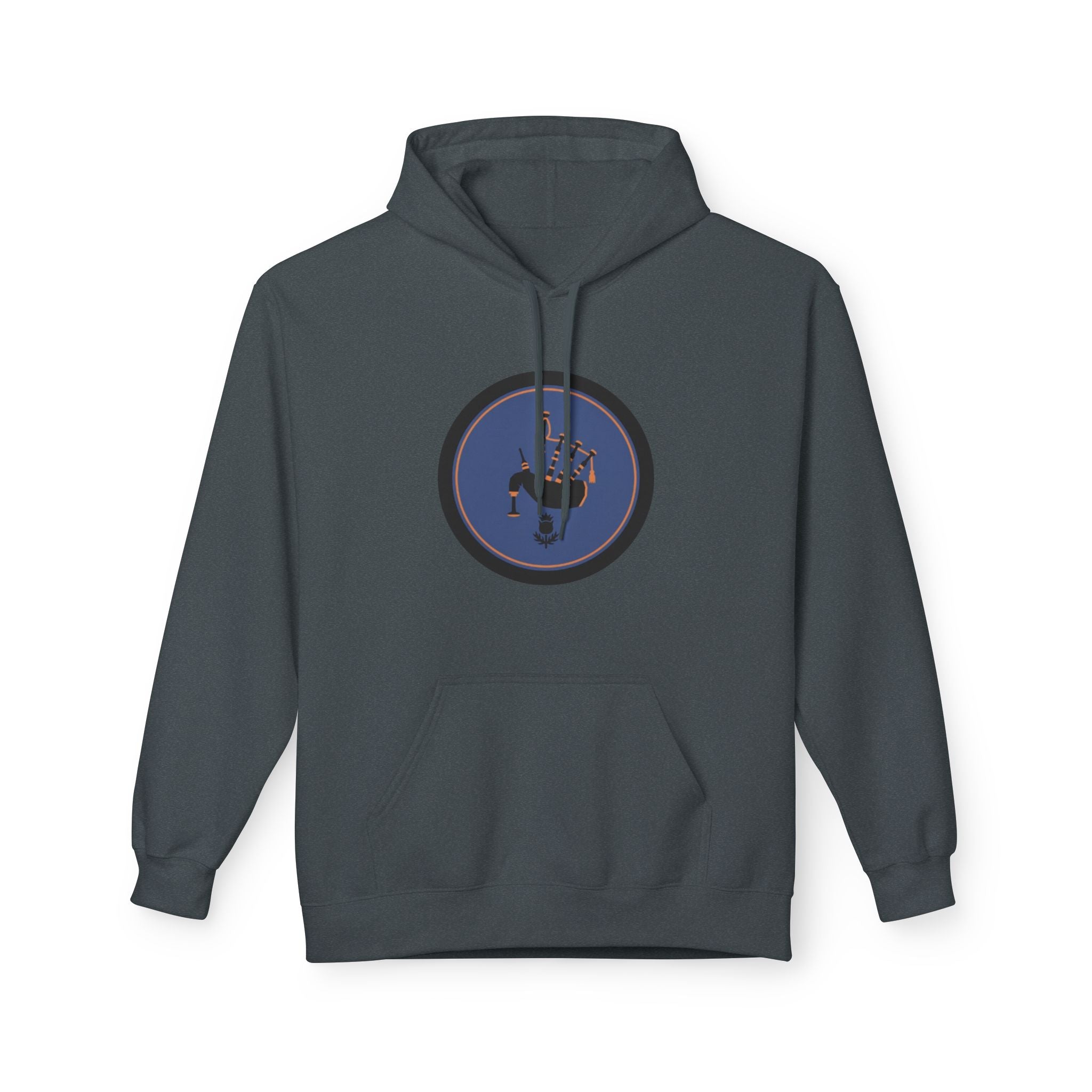 Space Astronaut Helmet Hoodie — Retro Blue Circle Graphic Hoodie