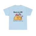 Born in UK Pierogi T‑Shirt — Funny Polish‑British Pride Tee