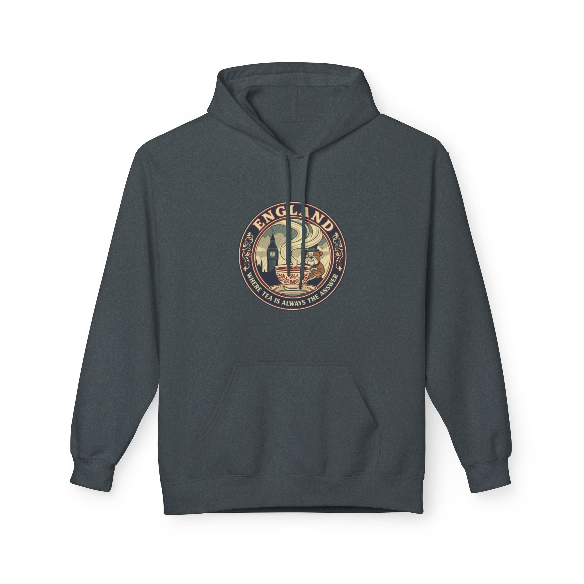 England Vintage Crest Hoodie — British Travel Souvenir Pullover