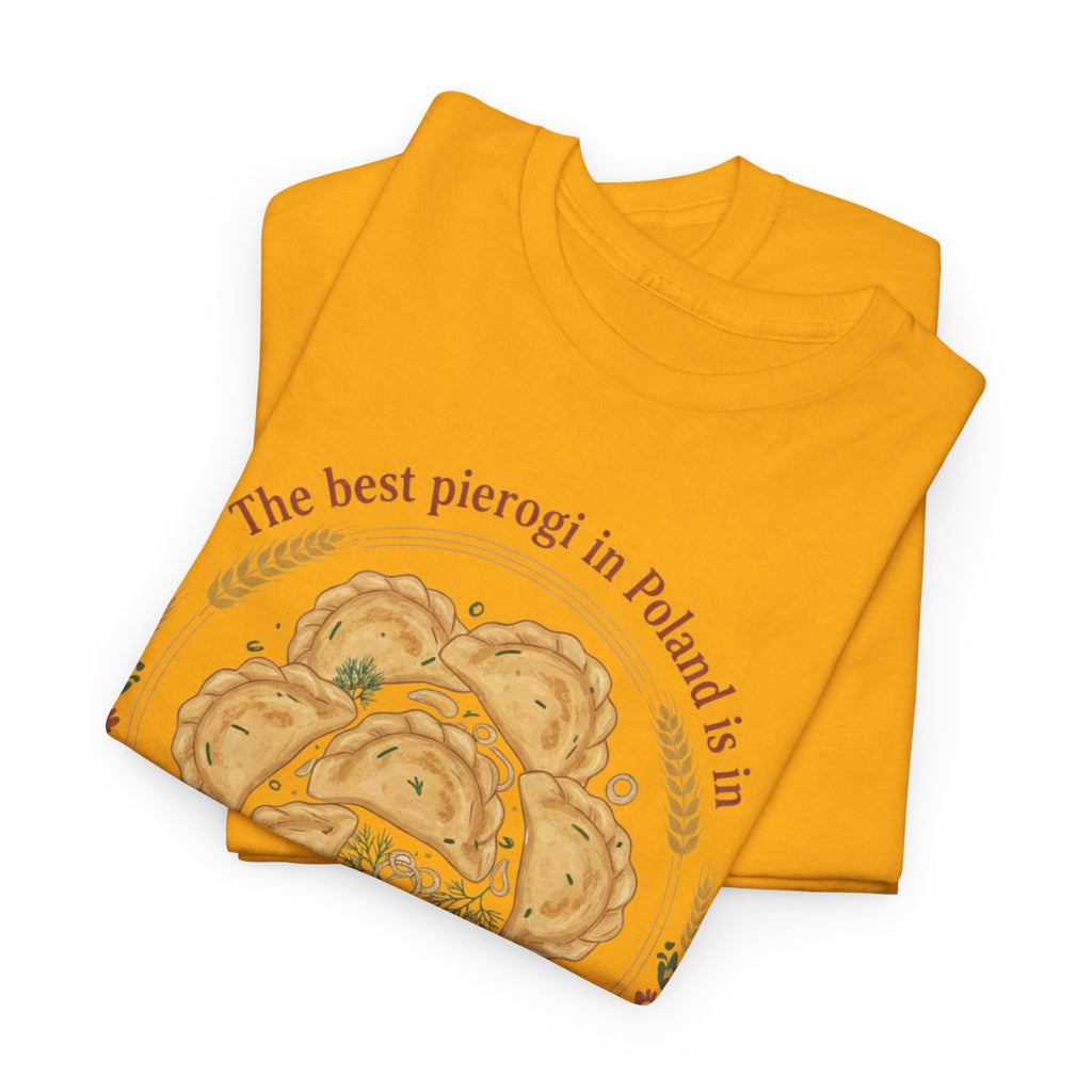 Kraków Pierogi Graphic Tee — "The best pierogi in Poland is in KRAKÓW" T-Shirt