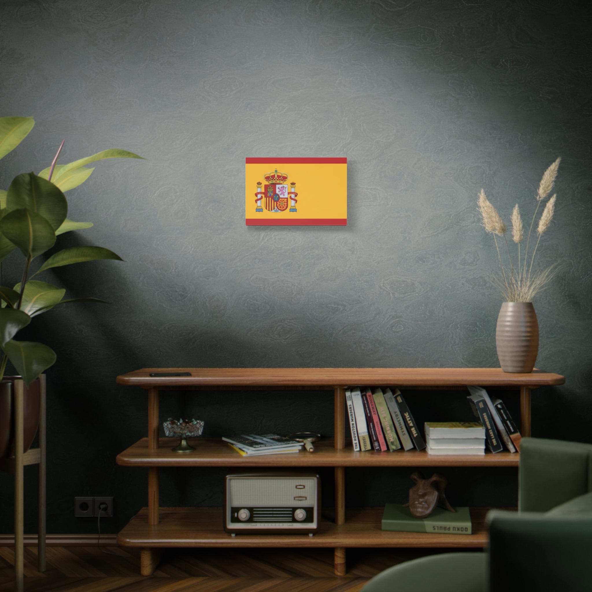 Spanish Flag Matte Canvas Print — Stretched Wall Art (1.25")