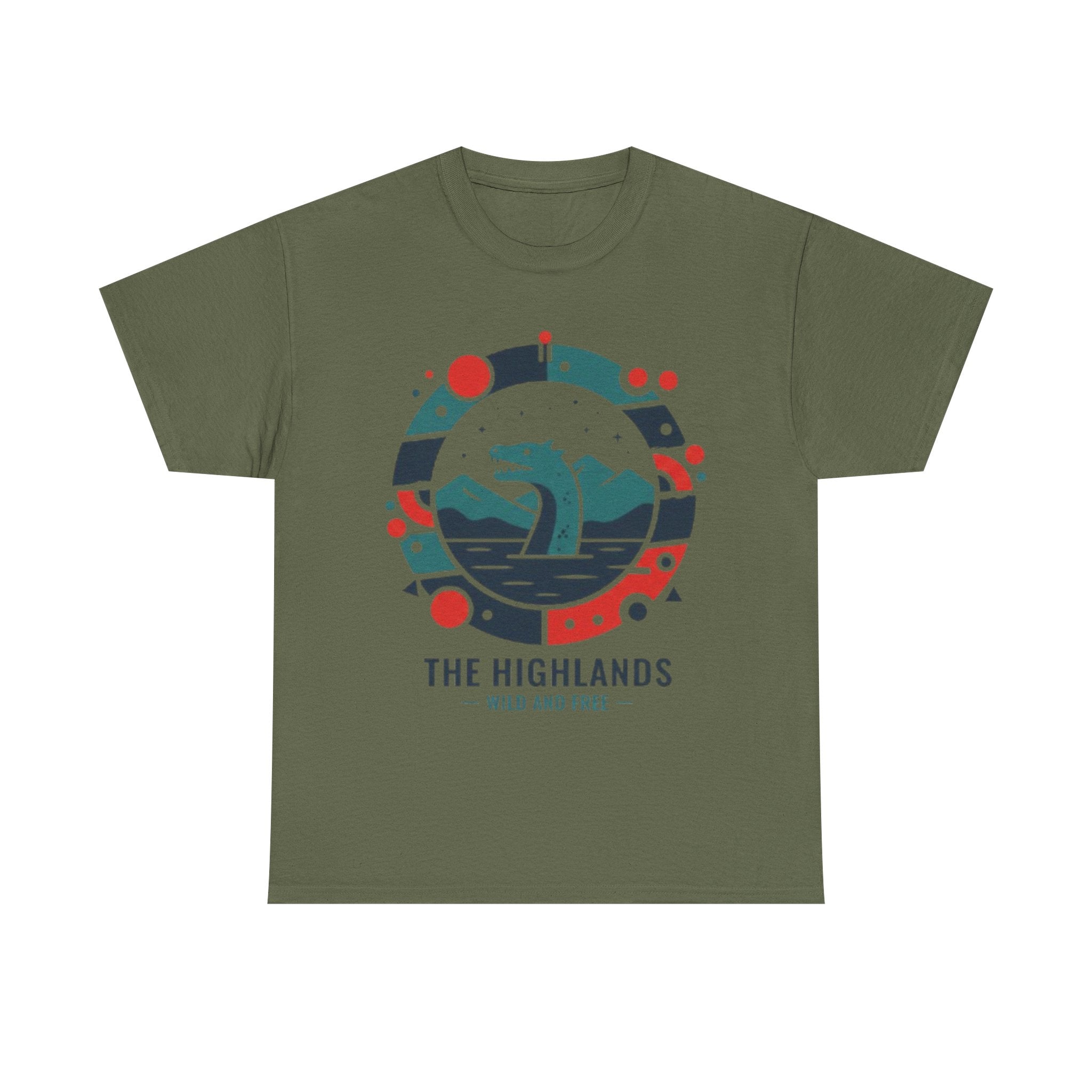 Highlands Waves Tee — "The Highlands: Wild and Free" Graphic T‑Shirt