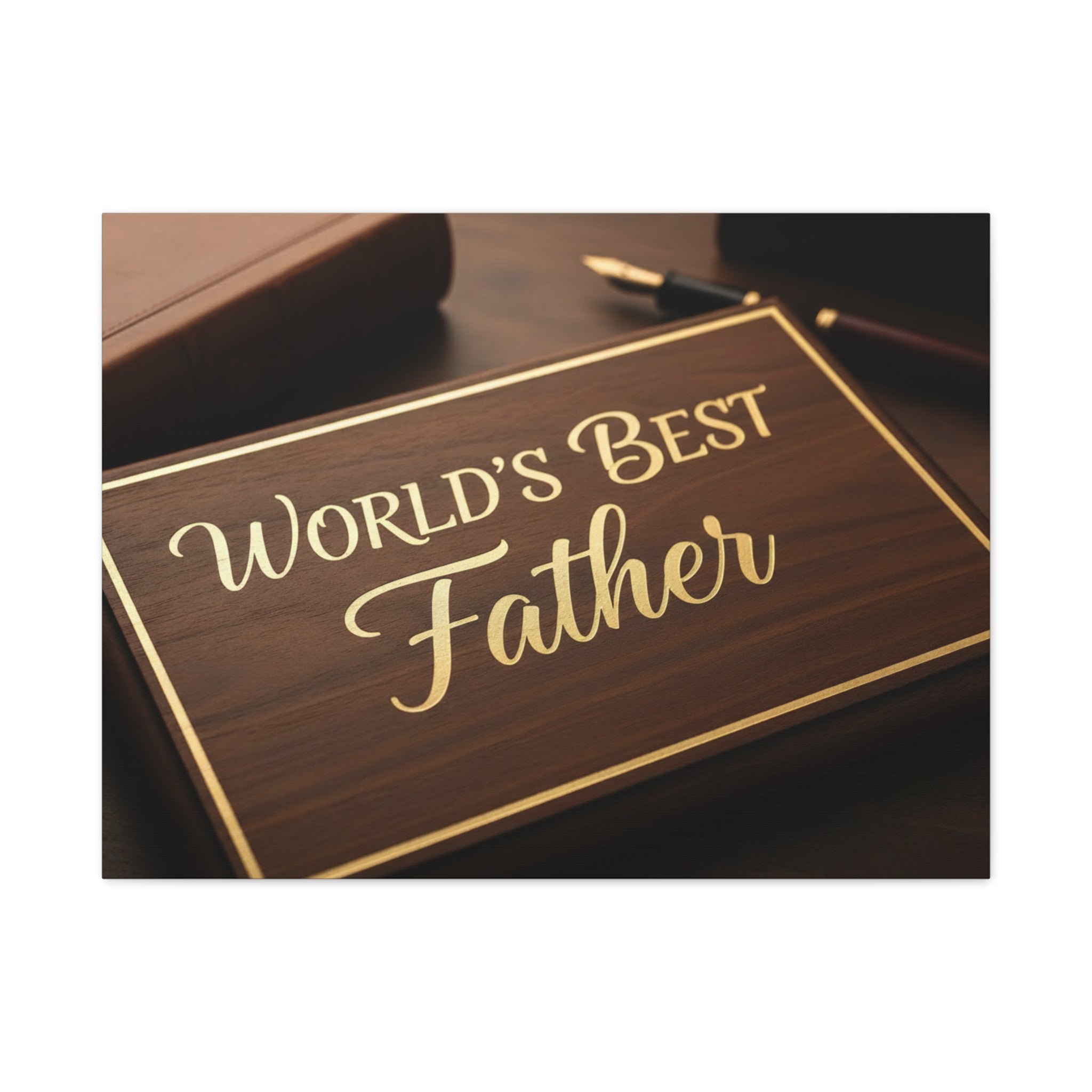 World's Best Father Matte Canvas Wall Art