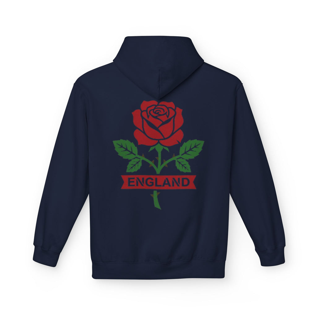 England Rose Hoodie – Classic Red Rose Emblem Sweatshirt