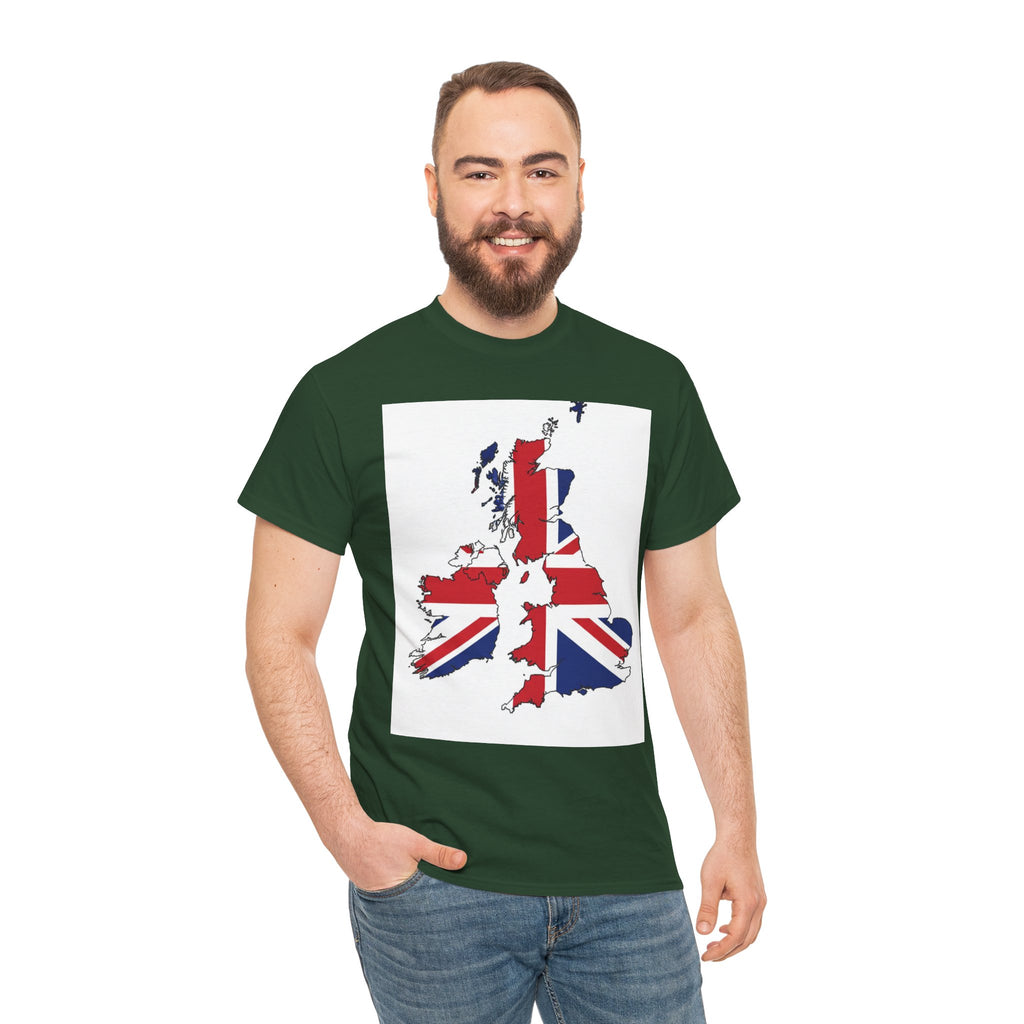 UK Map Flag T-Shirt — British Union Jack Graphic Tee
