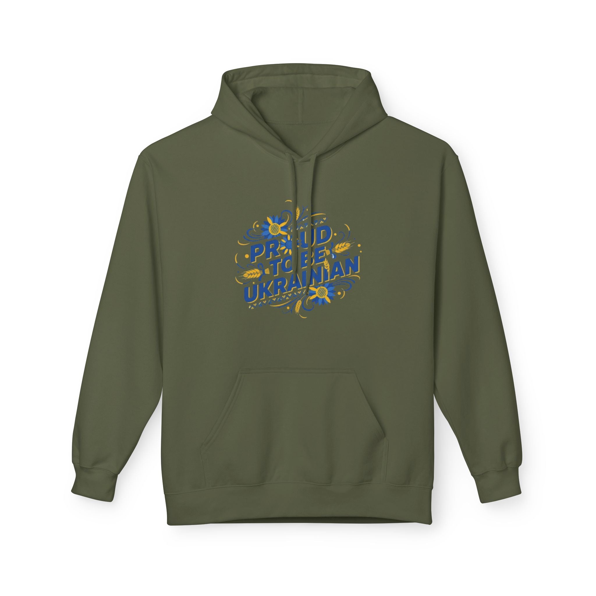 Proud to Be Ukrainian Hoodie — Sunflower Patriotic Ukrainian Pride Sweatshirt