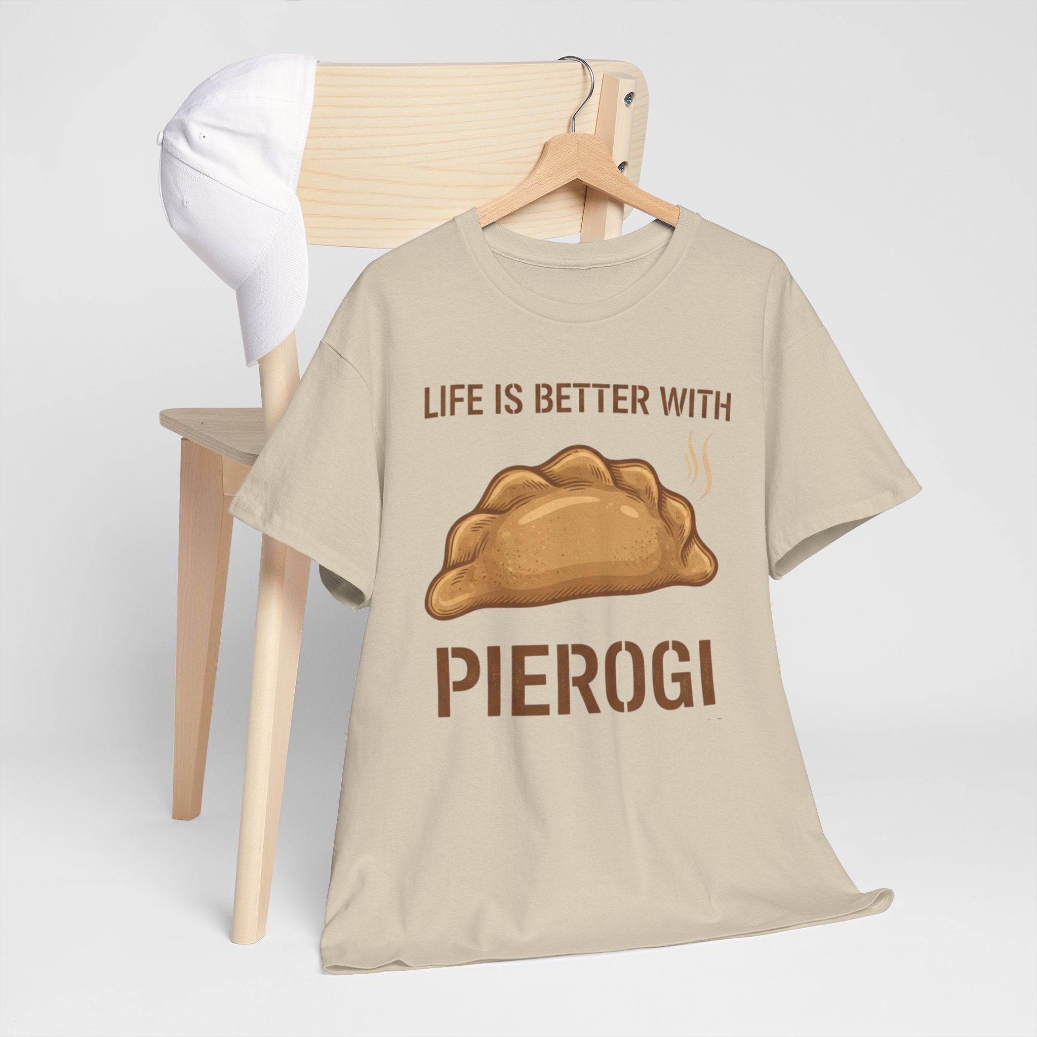 Pierogi T-Shirt — "Life Is Better With Pierogi" Funny Foodie Tee