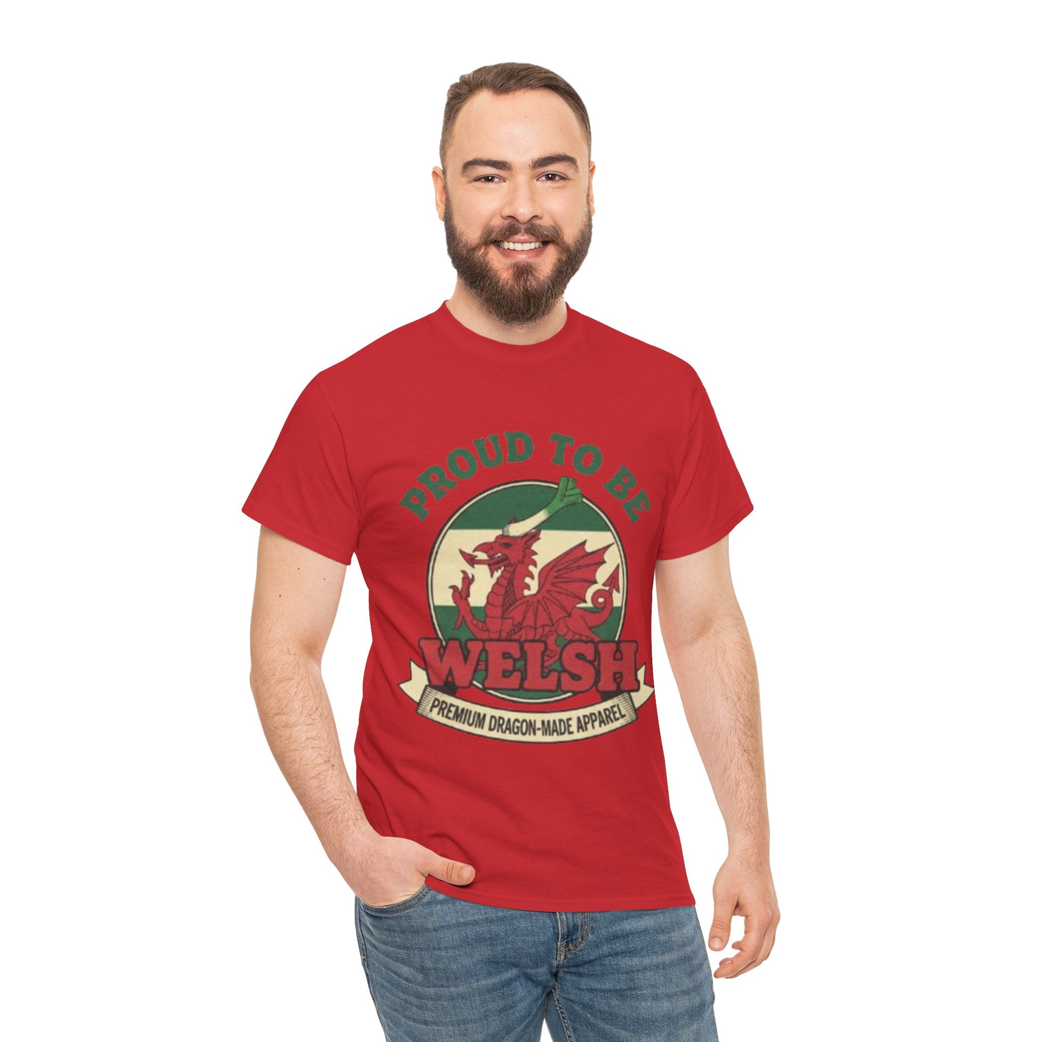 Proud to Be Welsh T-Shirt — Welsh Dragon Pride Tee