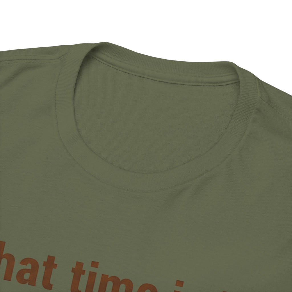 Pierogi Time T‑Shirt — "What time is it? Pierogi time!" Vintage Clock Food Tee