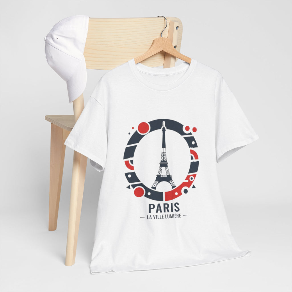 Paris Eiffel Tower Graphic Tee — 'Paris La Ville Lumière' Travel T‑Shirt
