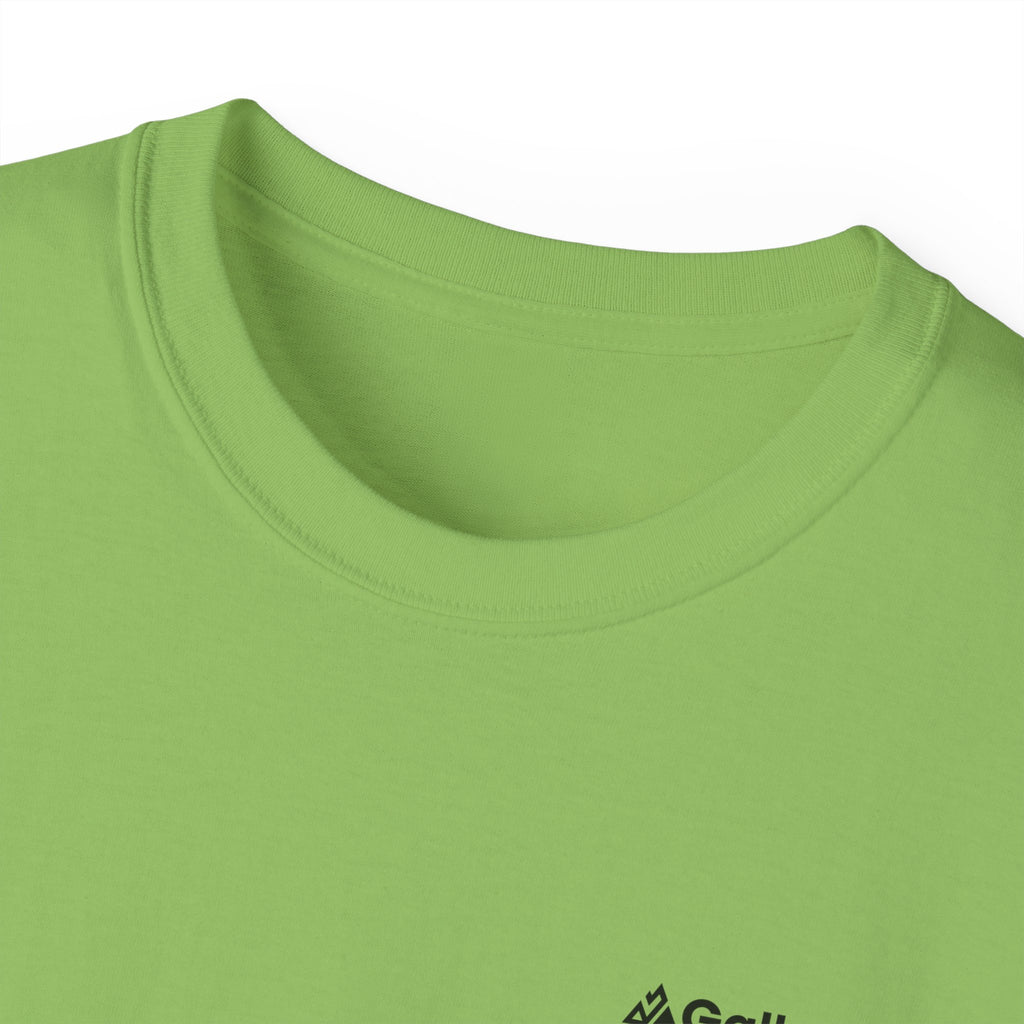 Mountain Vibes Tee — "GALLUS" Minimal Logo Cotton T‑Shirt