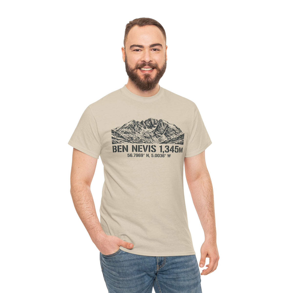 Ben Nevis 1,345m T-Shirt — Scottish Mountain Hiking Tee — product image 4