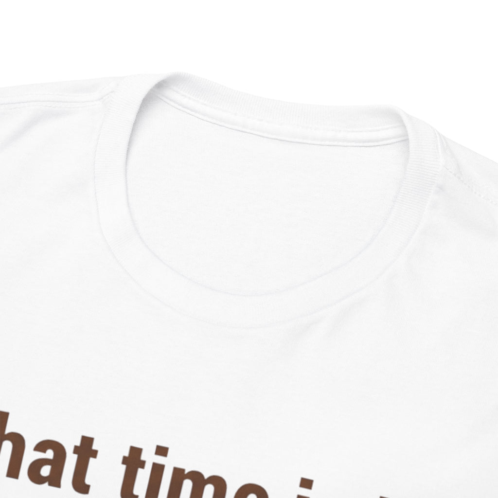 Pierogi Time T‑Shirt — "What time is it? Pierogi time!" Vintage Clock Food Tee