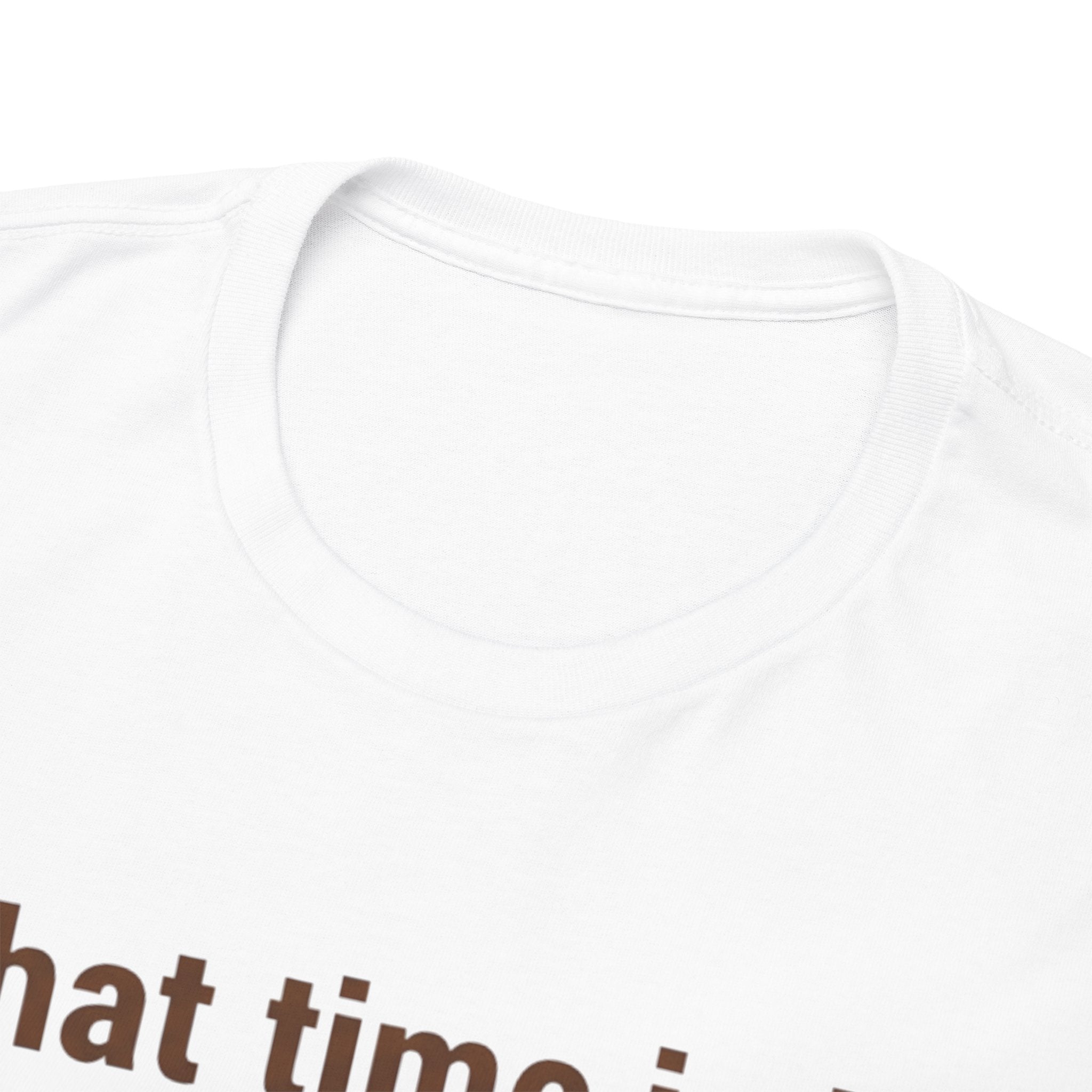 Pierogi Time T‑Shirt — "What time is it? Pierogi time!" Vintage Clock Food Tee