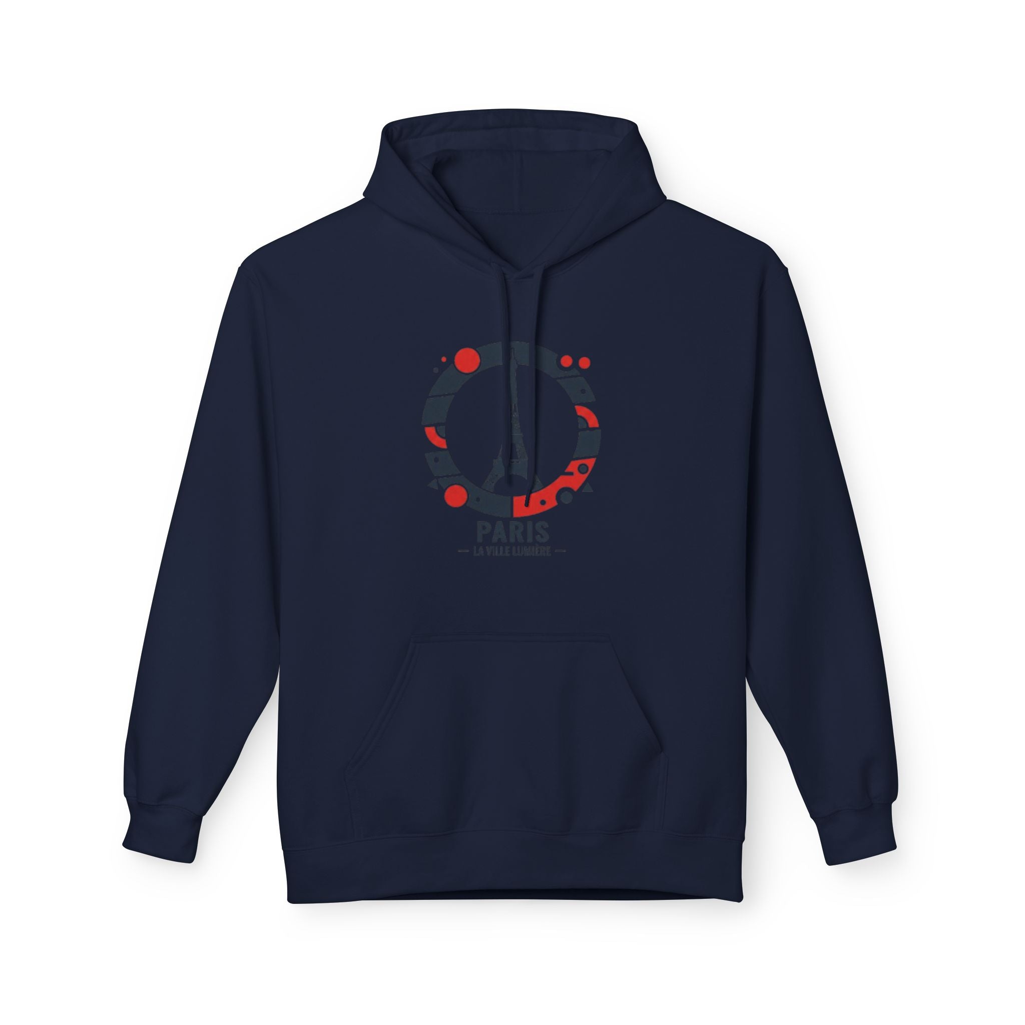 Paris Eiffel Circle Hoodie — La Ville Lumière Travel Sweatshirt