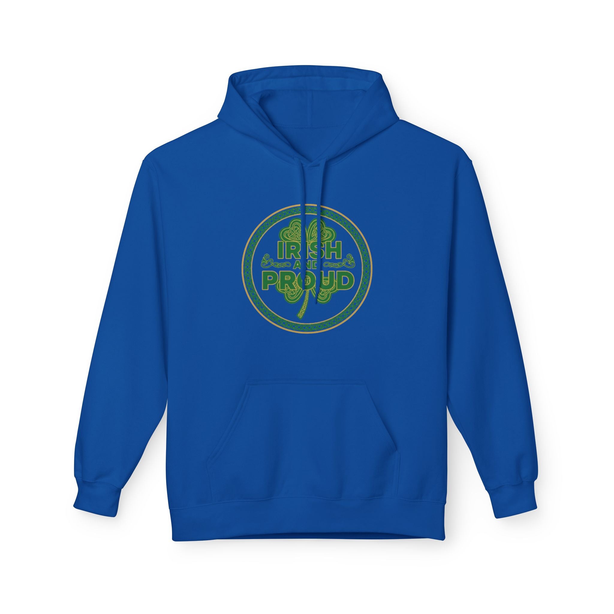 Irish & Proud Shamrock Hoodie — St. Patrick’s Day Green Crest