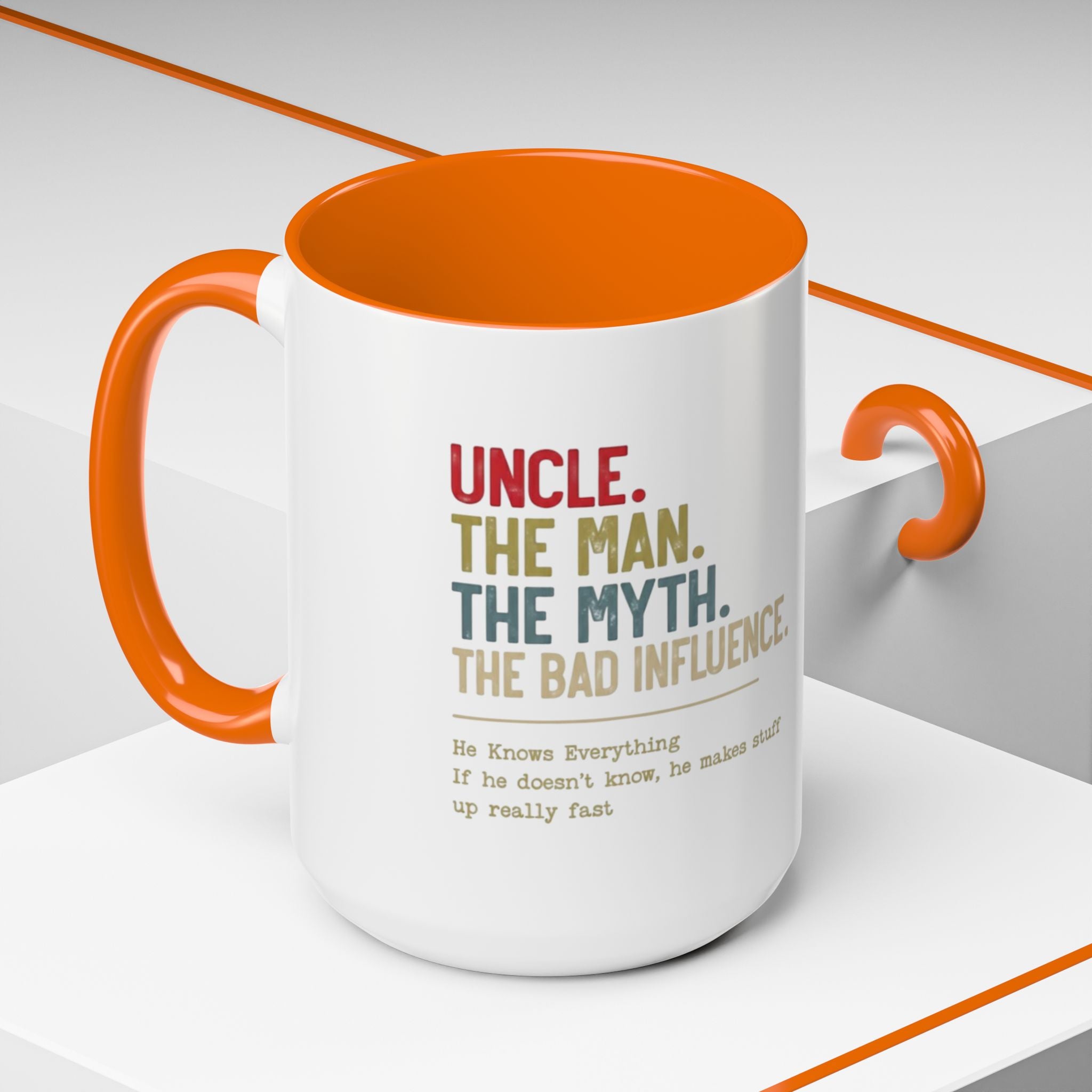 Uncle 'The Man, The Myth, The Legend' Accent Coffee Mug