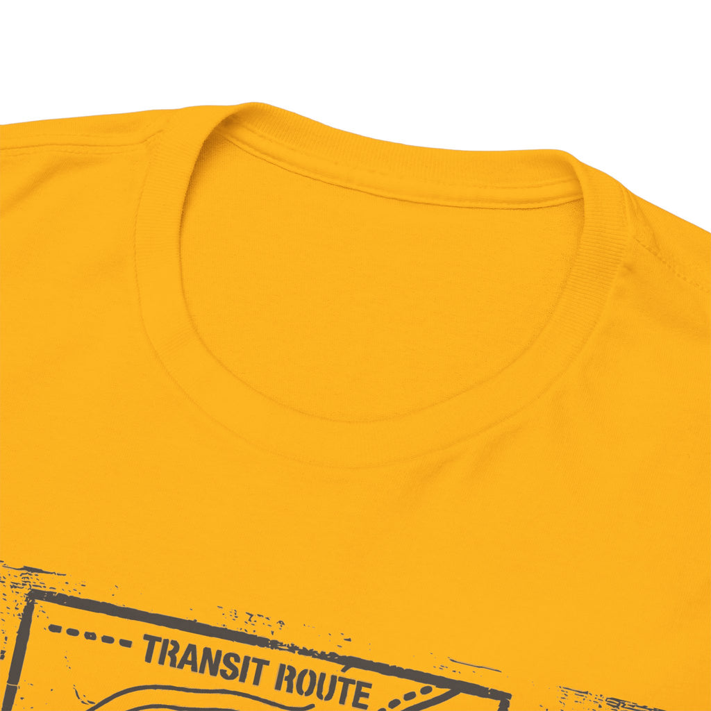 Retro Transit Route Adventure T-Shirt — Vintage Travel Map Graphic Tee