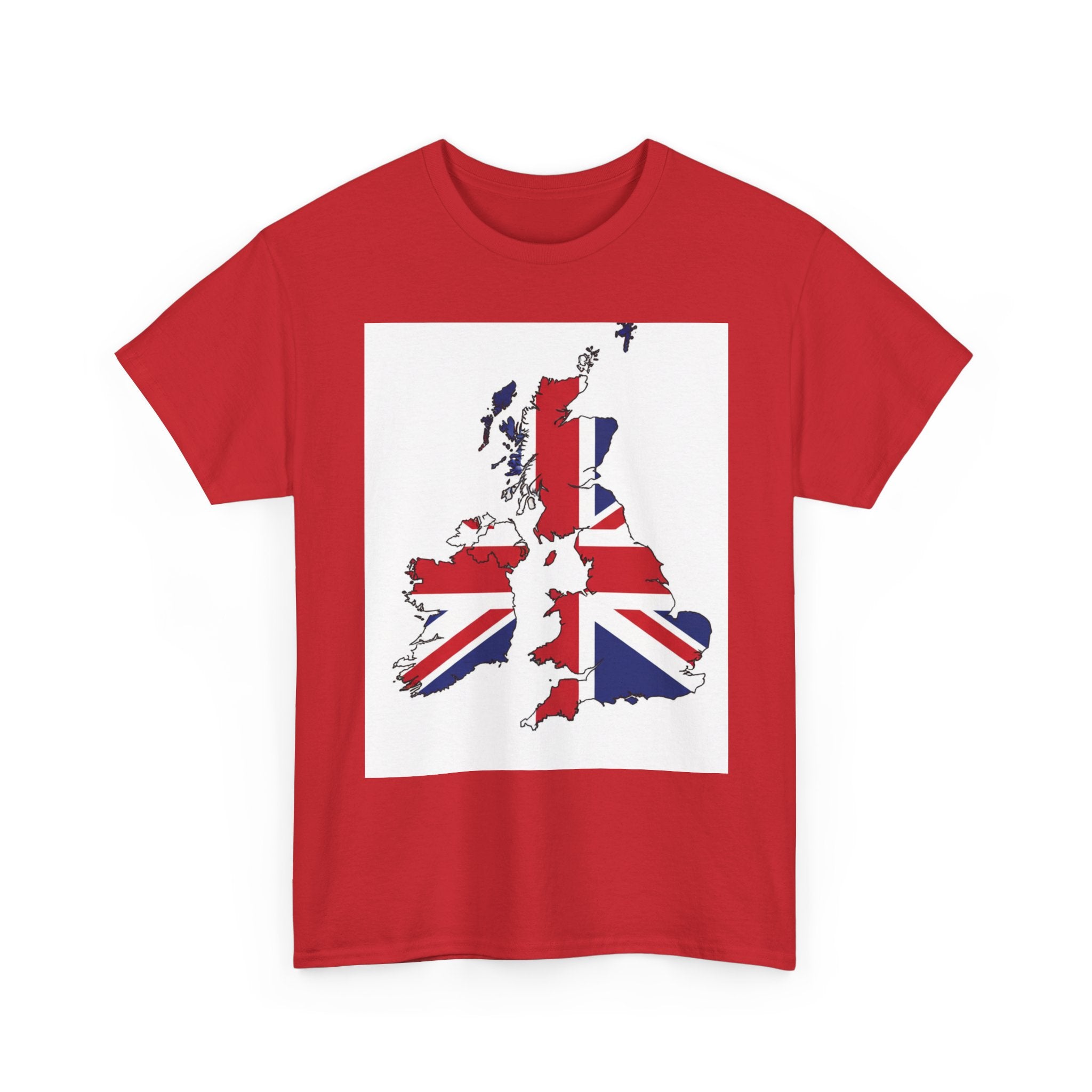 UK Map Flag T-Shirt — British Union Jack Graphic Tee