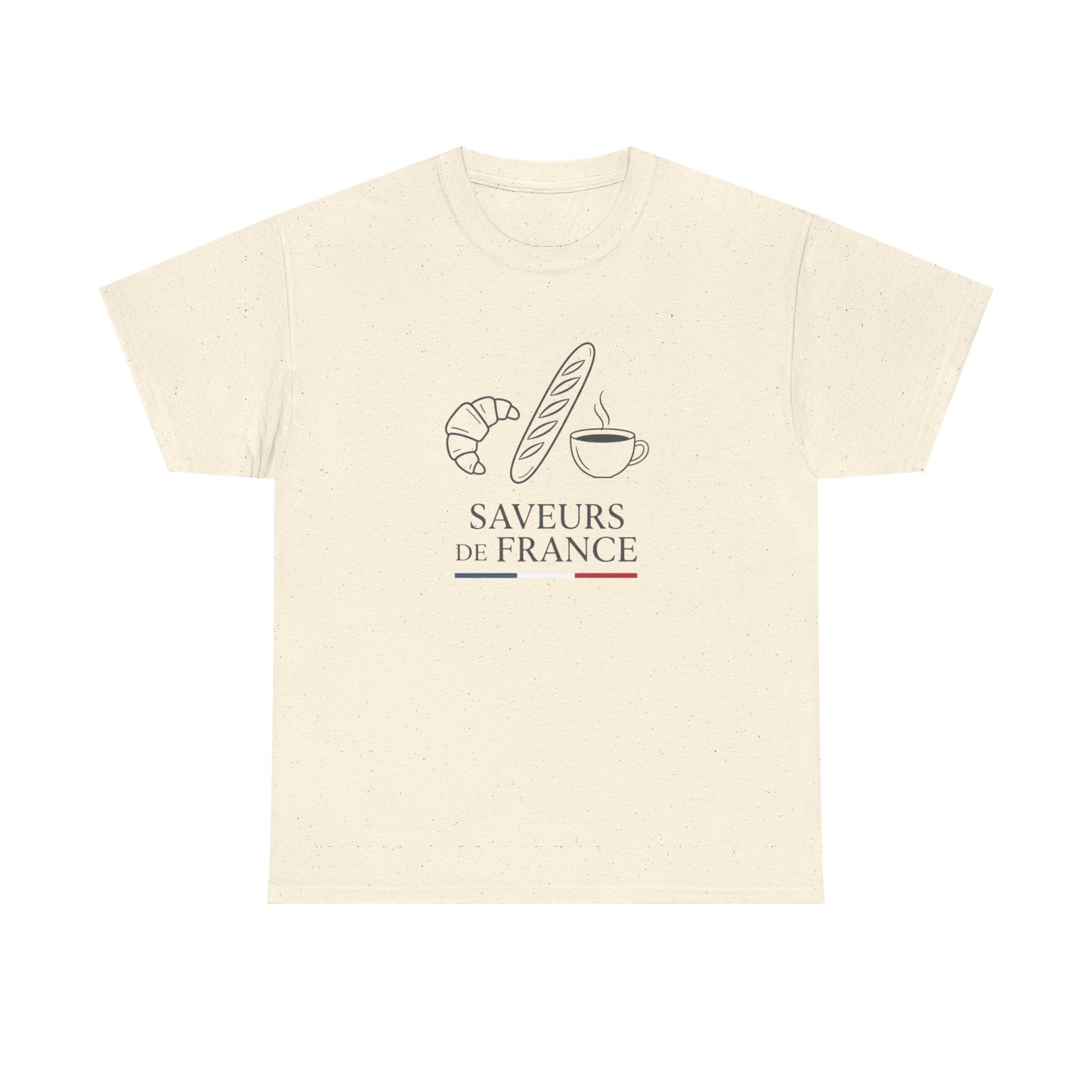 Saveurs de France T-Shirt — French Bakery Croissant & Baguette Tee
