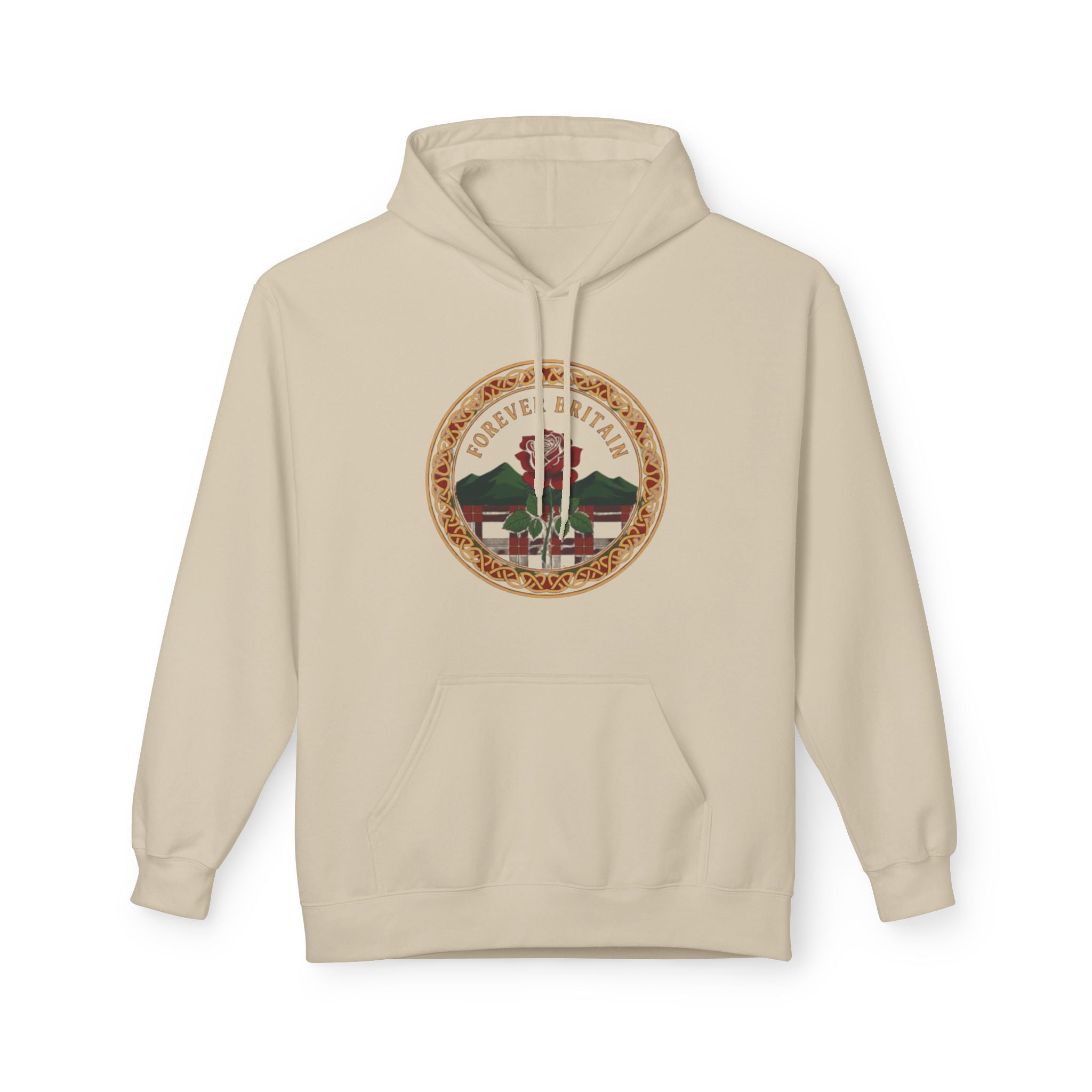 Forever British Vintage Seal Hoodie — Retro UK Crest Pullover