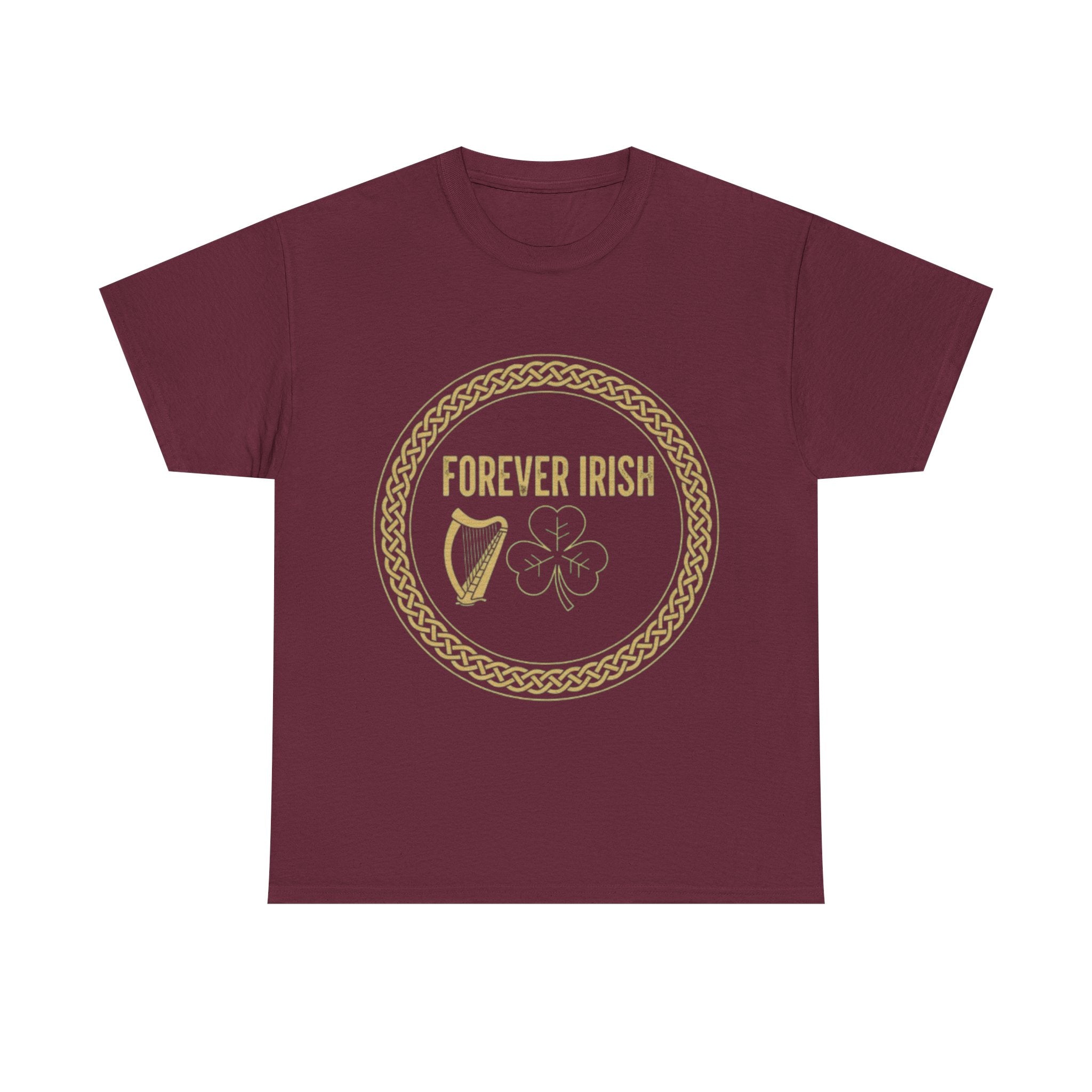 Forever Irish T‑Shirt - "Forever Irish" Shamrock & Harp St. Patrick’s Day Tee