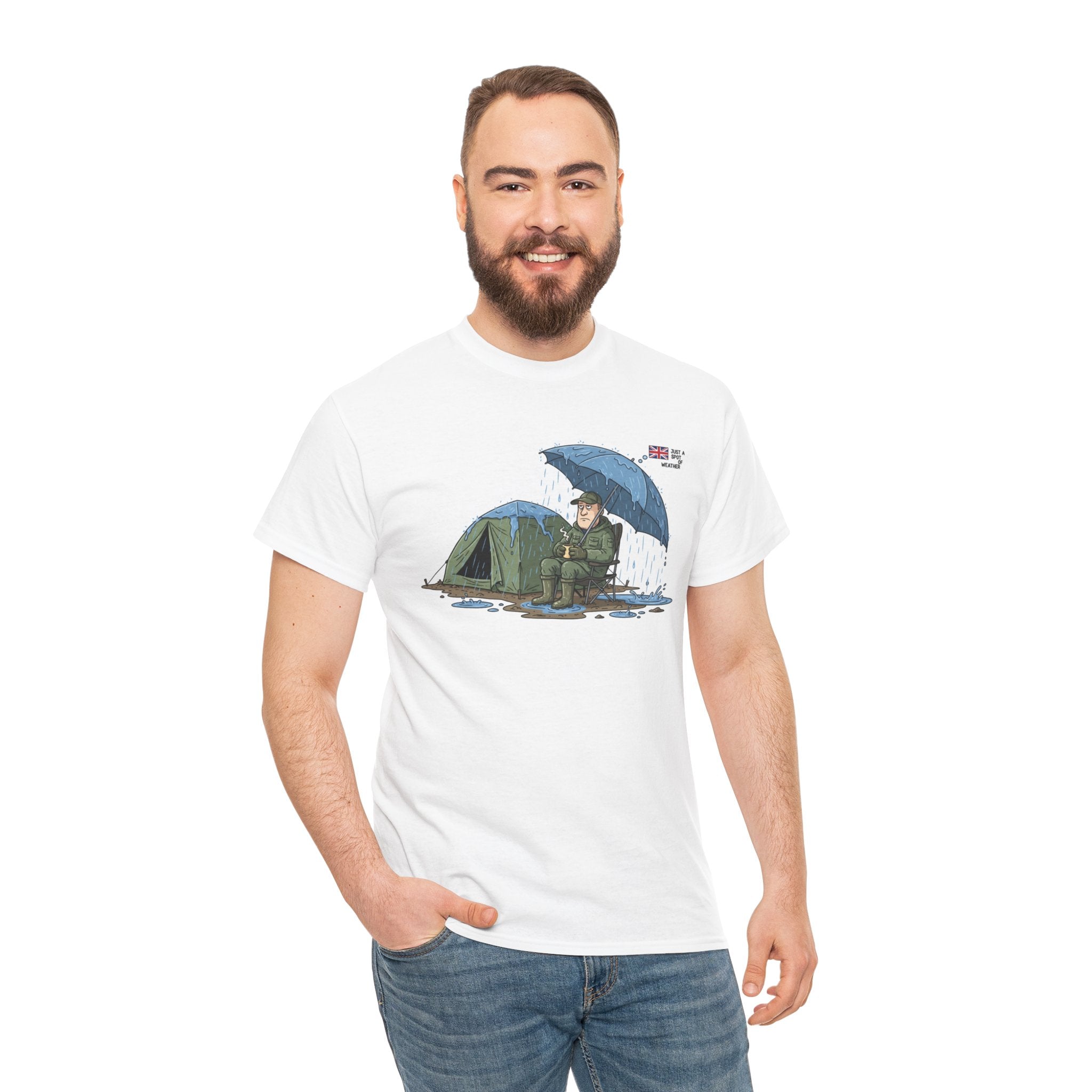Retro Mountain Camper Graphic T-Shirt — Vintage Van Life Adventure Tee