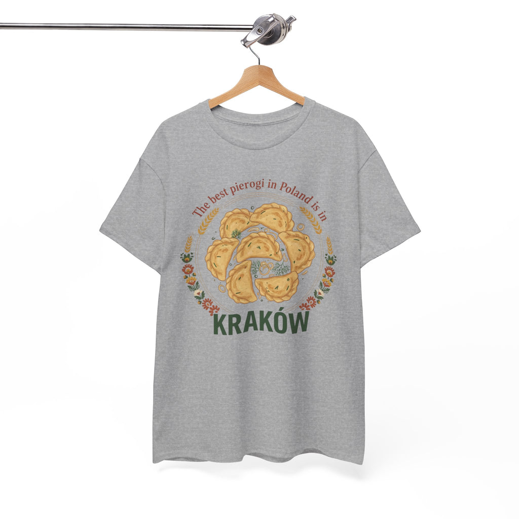 Kraków Pierogi Graphic Tee — "The best pierogi in Poland is in KRAKÓW" T-Shirt