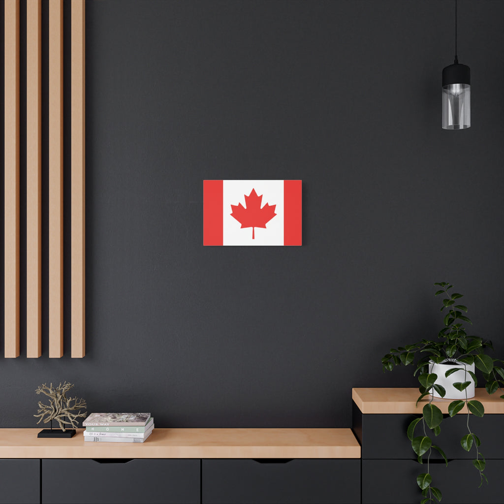 Canadian Flag Matte Canvas Print (Stretched 1.25")