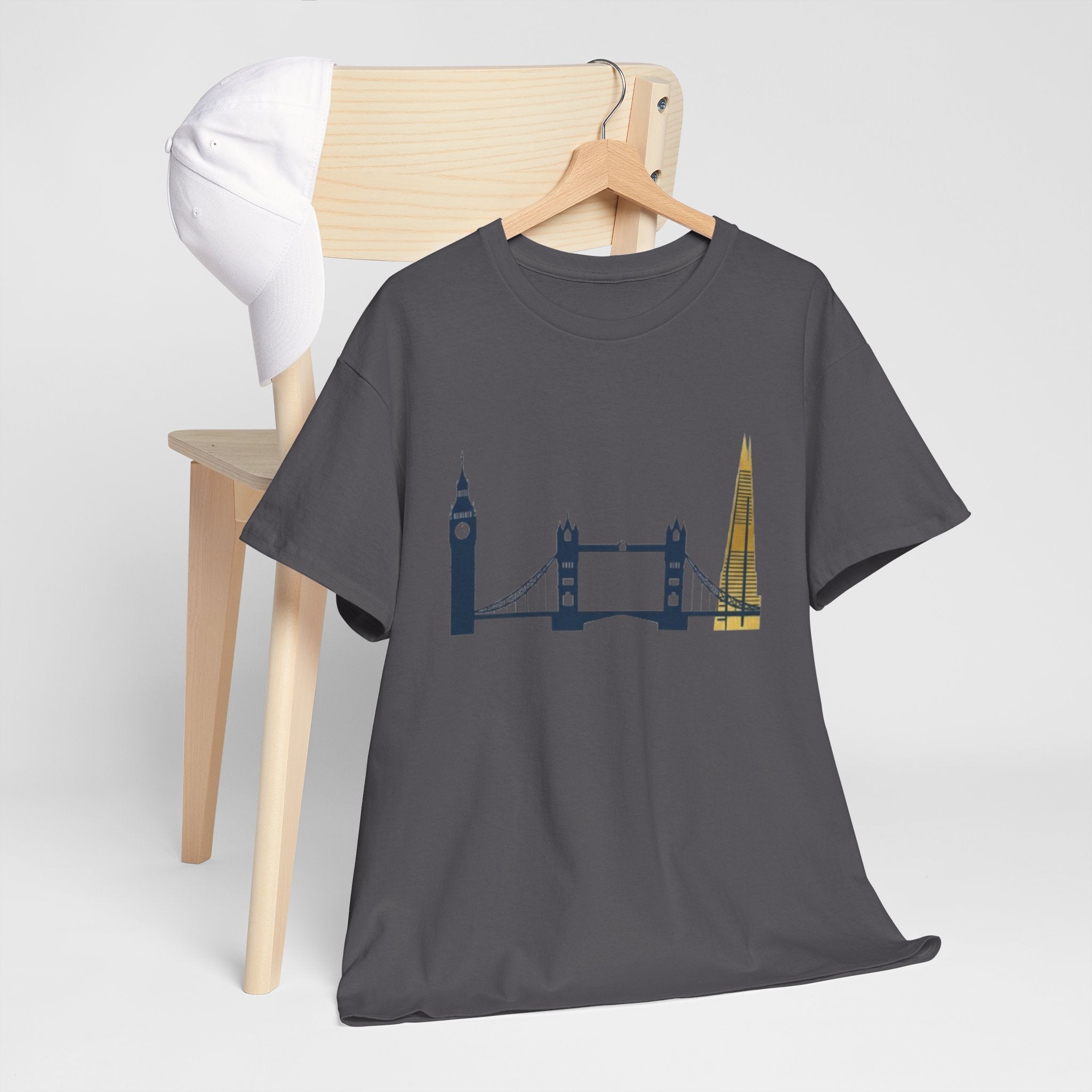London Skyline T‑Shirt — Minimal Big Ben, Tower Bridge & The Shard Tee