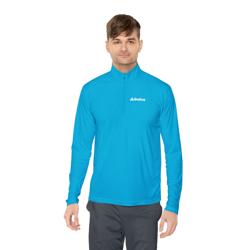 Ashore Script Quarter-Zip Pullover — Lightweight Coastal Hoodie Alternative