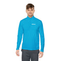 Ashore Script Quarter-Zip Pullover — Lightweight Coastal Hoodie Alternative