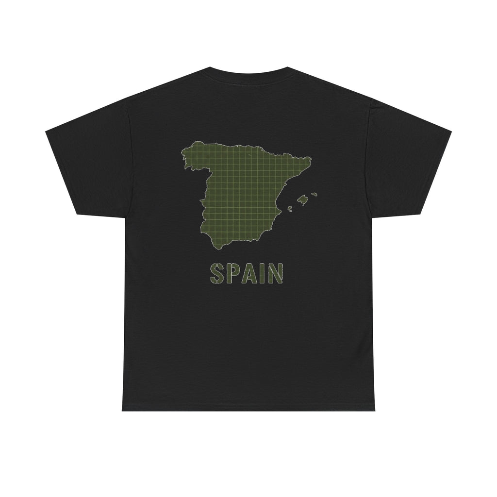 Gallus Spain Map T‑Shirt — Vintage Grid Spain Map Tee