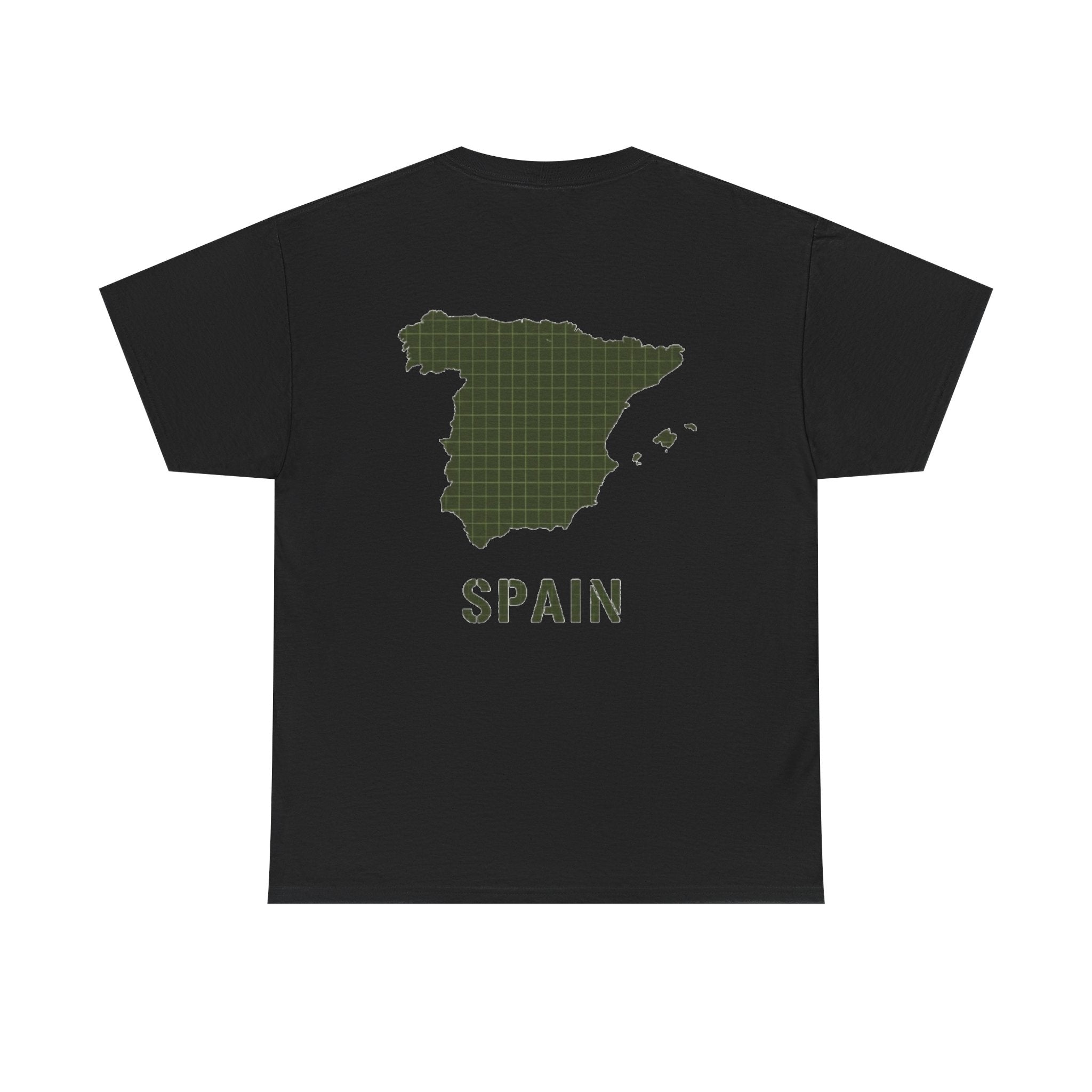 Gallus Spain Map T‑Shirt — Vintage Grid Spain Map Tee