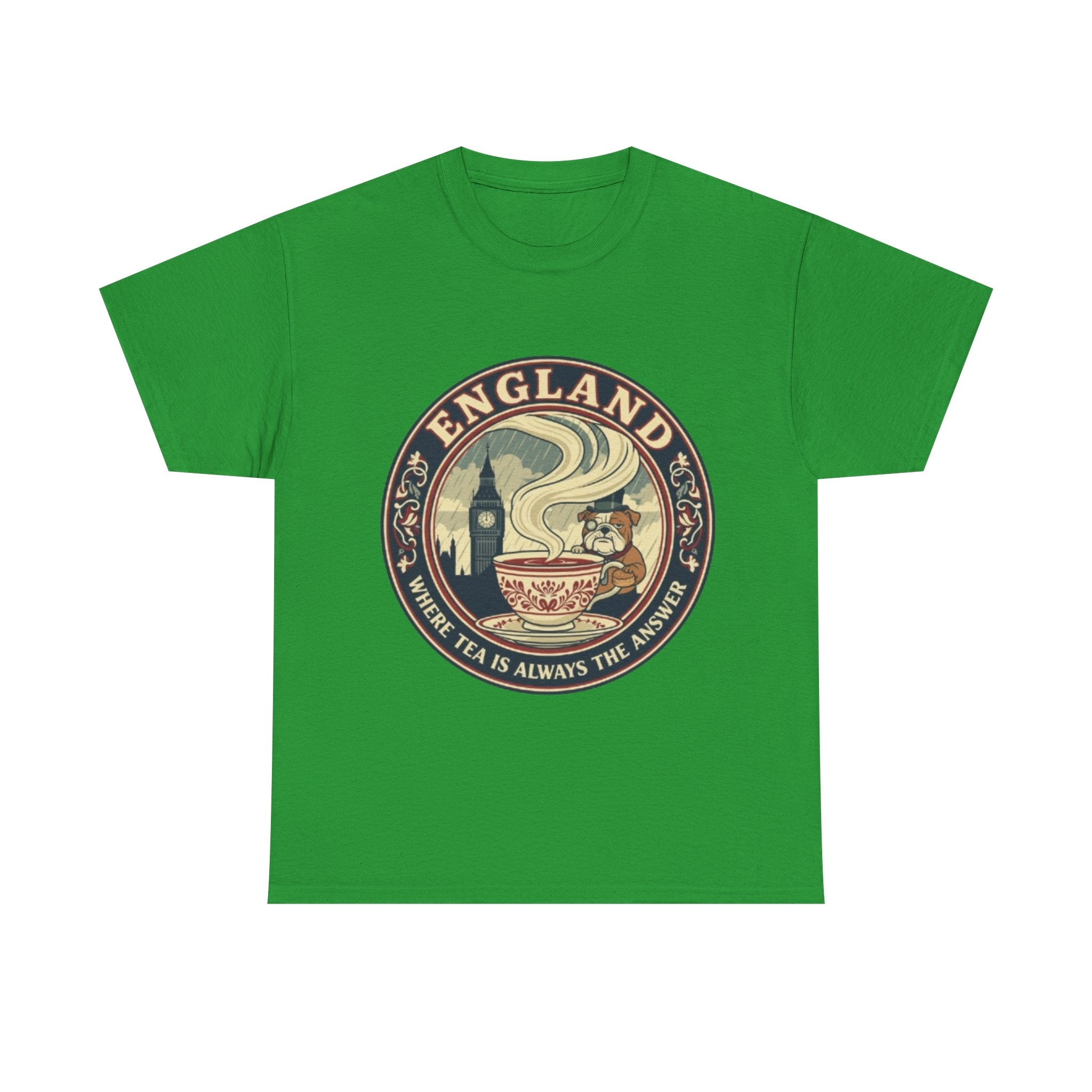 England Tea Vintage Graphic Tee — "Where Tea Is Always The Answer"