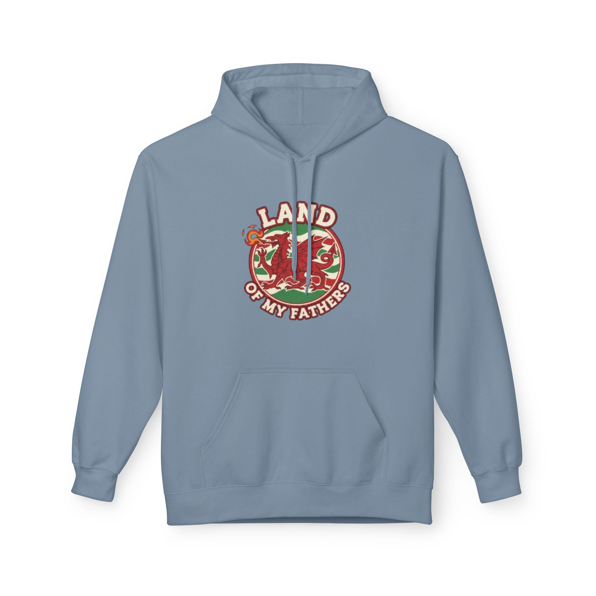 Hoodie — "Land of My Fathers" Vintage Welsh Pride Graphic Hoodie