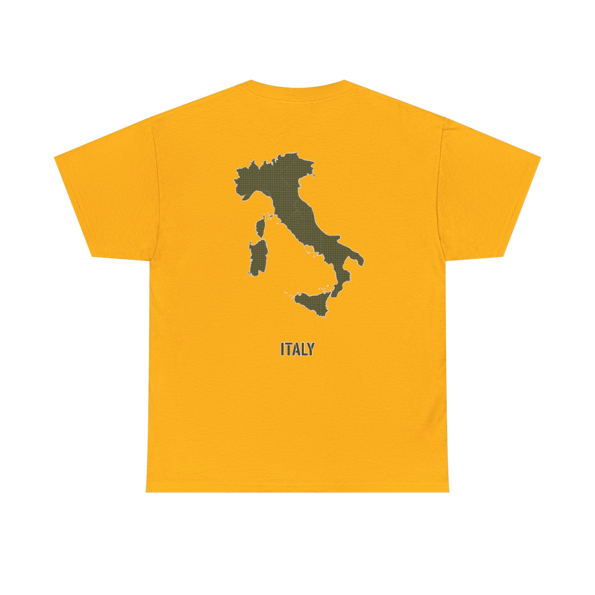 Italy Map Tee — GALLUS Logo Casual Cotton T-Shirt