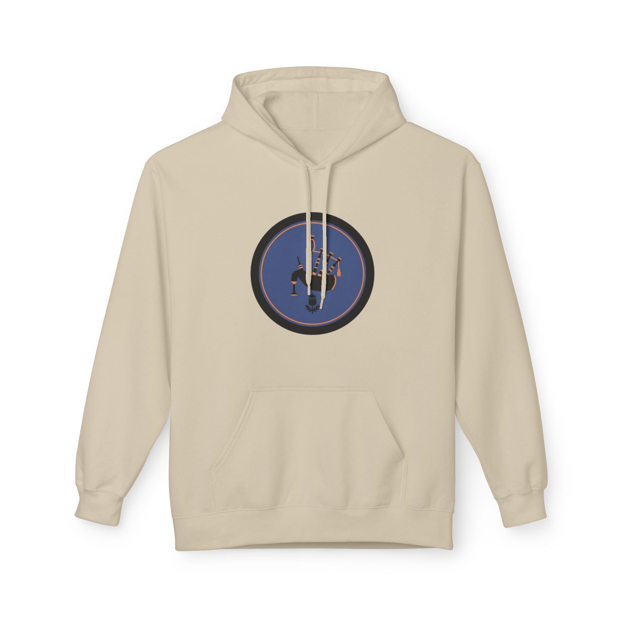 Space Astronaut Helmet Hoodie — Retro Blue Circle Graphic Hoodie