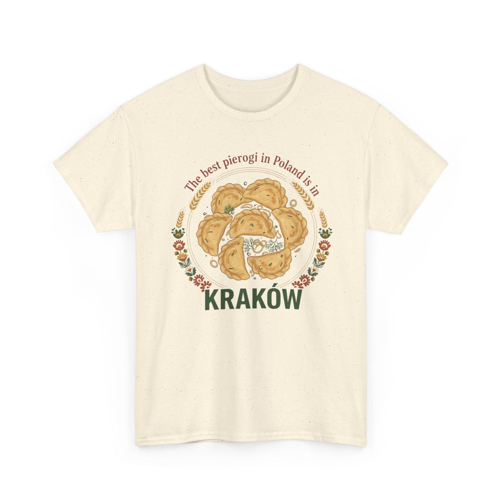Kraków Pierogi Graphic Tee — "The best pierogi in Poland is in KRAKÓW" T-Shirt