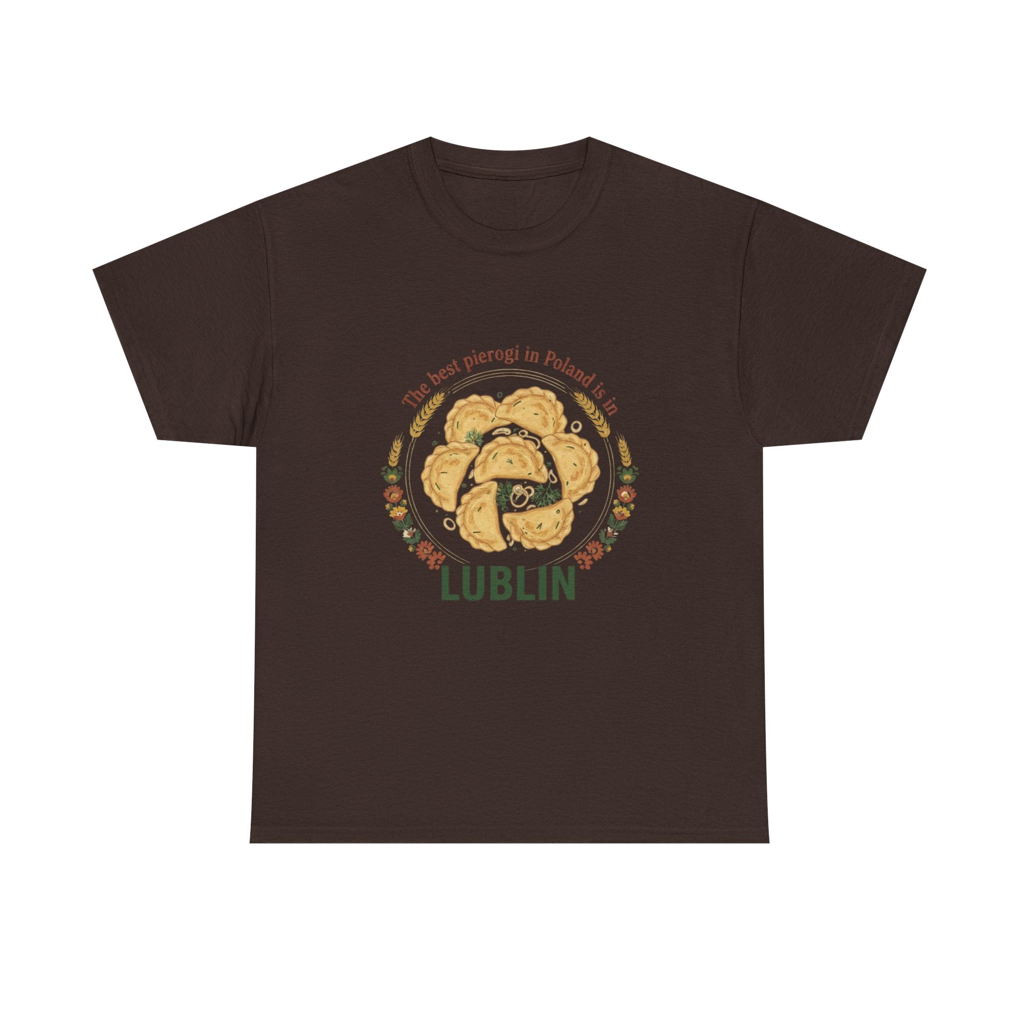 Lublin Pierogi Tee — "The best pierogi in Poland is here" Casual Polish Food T‑Shirt