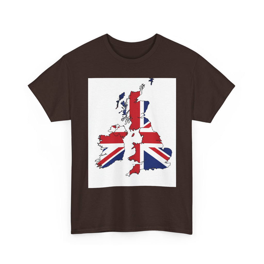UK Map Flag T-Shirt — British Union Jack Graphic Tee
