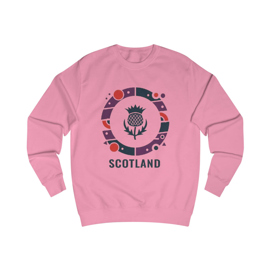 Scotland Thistle Crewneck Sweatshirt — Scottish Pride Travel Souvenir